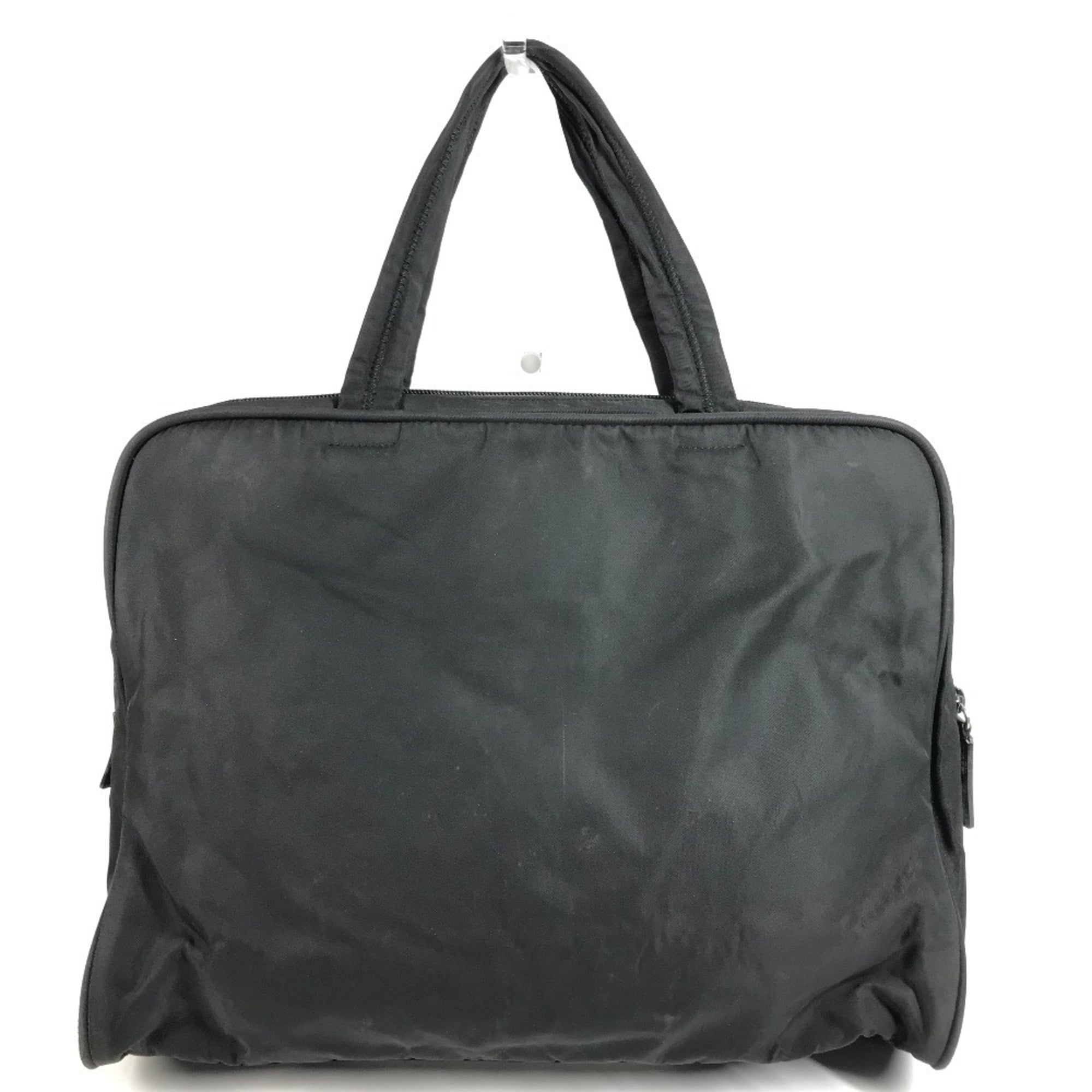 Prada Black Nylon Briefcase Handbag Tote Bag (Pre-Owned)