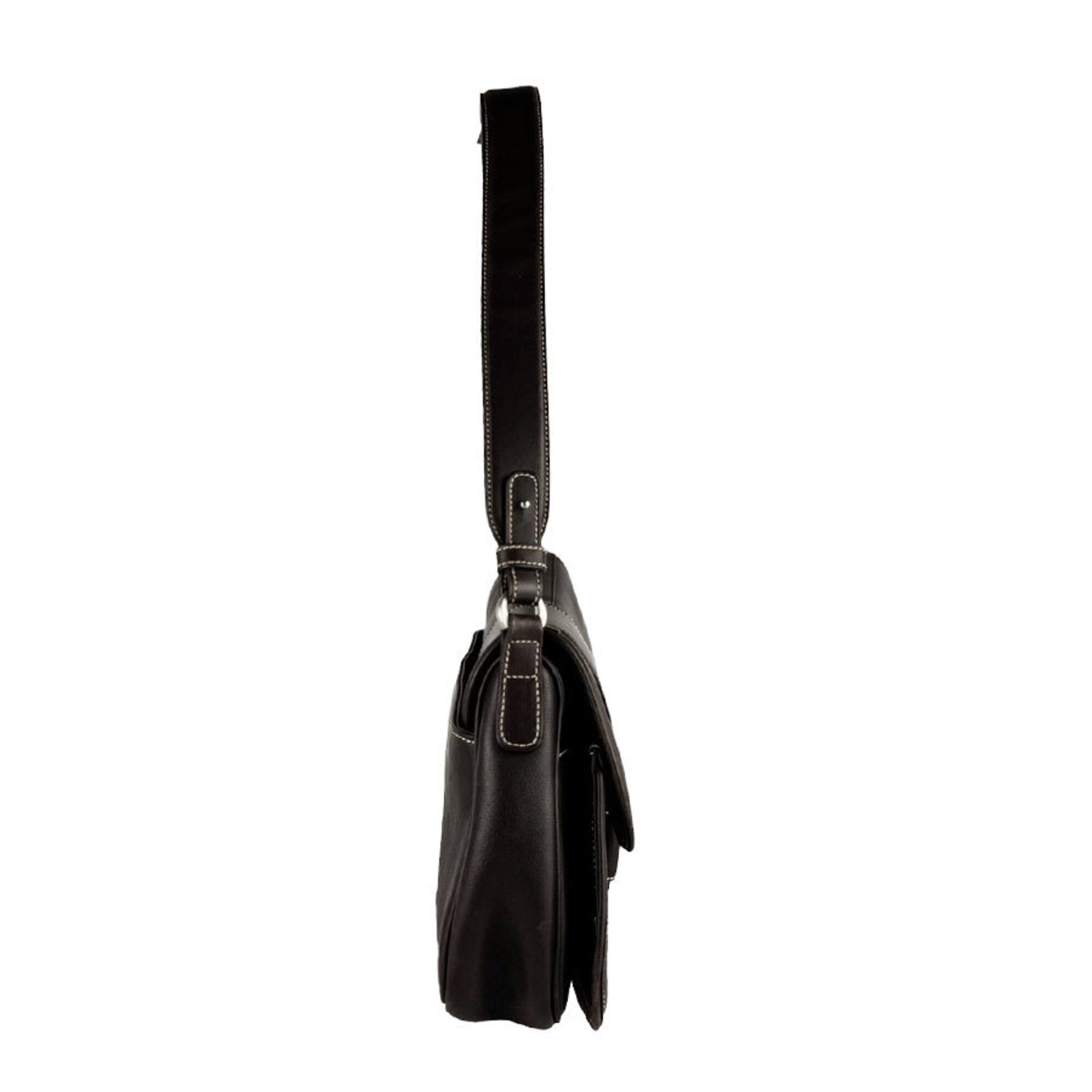 Salvatore Ferragamo Brown Leather Shoulder Bag (Pre-Owned)