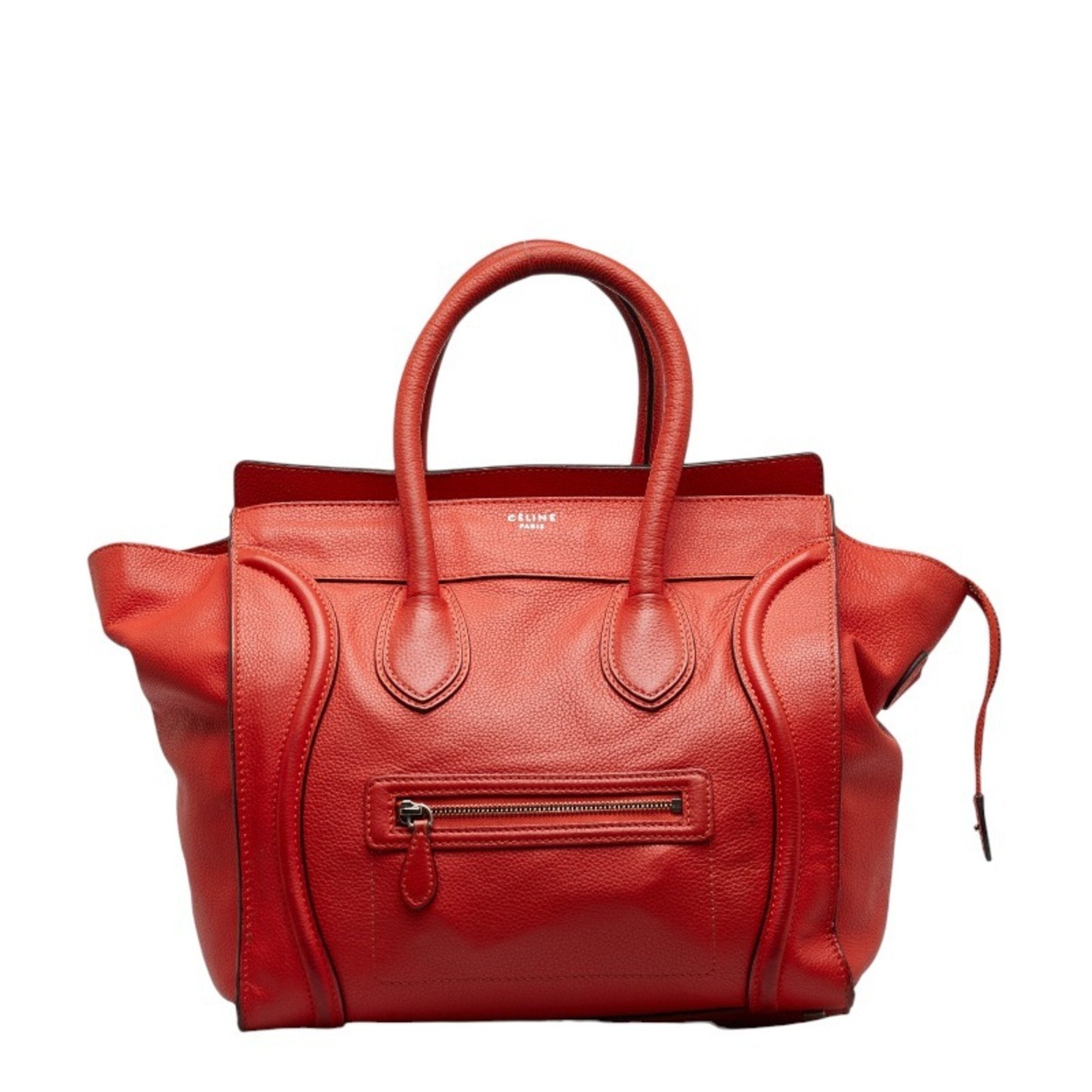 Celine Orange Leather Handbag (Pre-Owned)