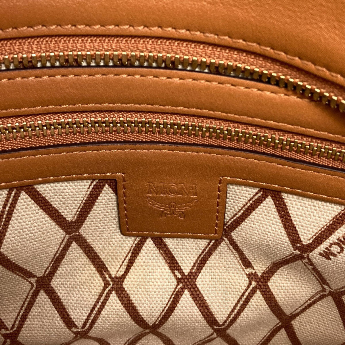 Mcm Brown Pvc Handbag (Pre-Owned)