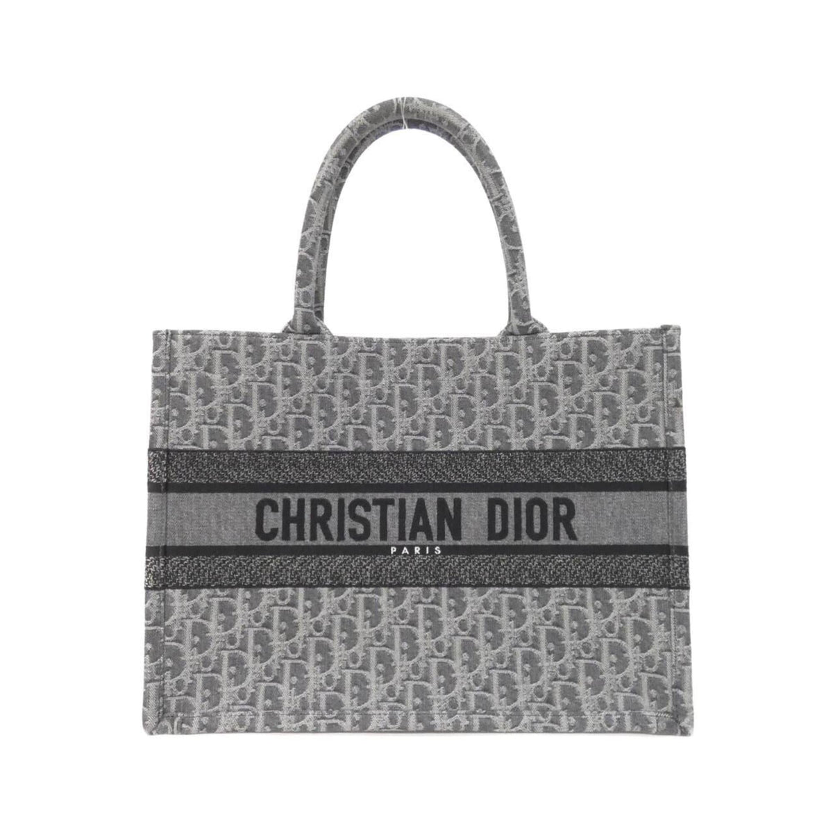 Christian Dior Gray Denim Handbag (Pre-Owned)