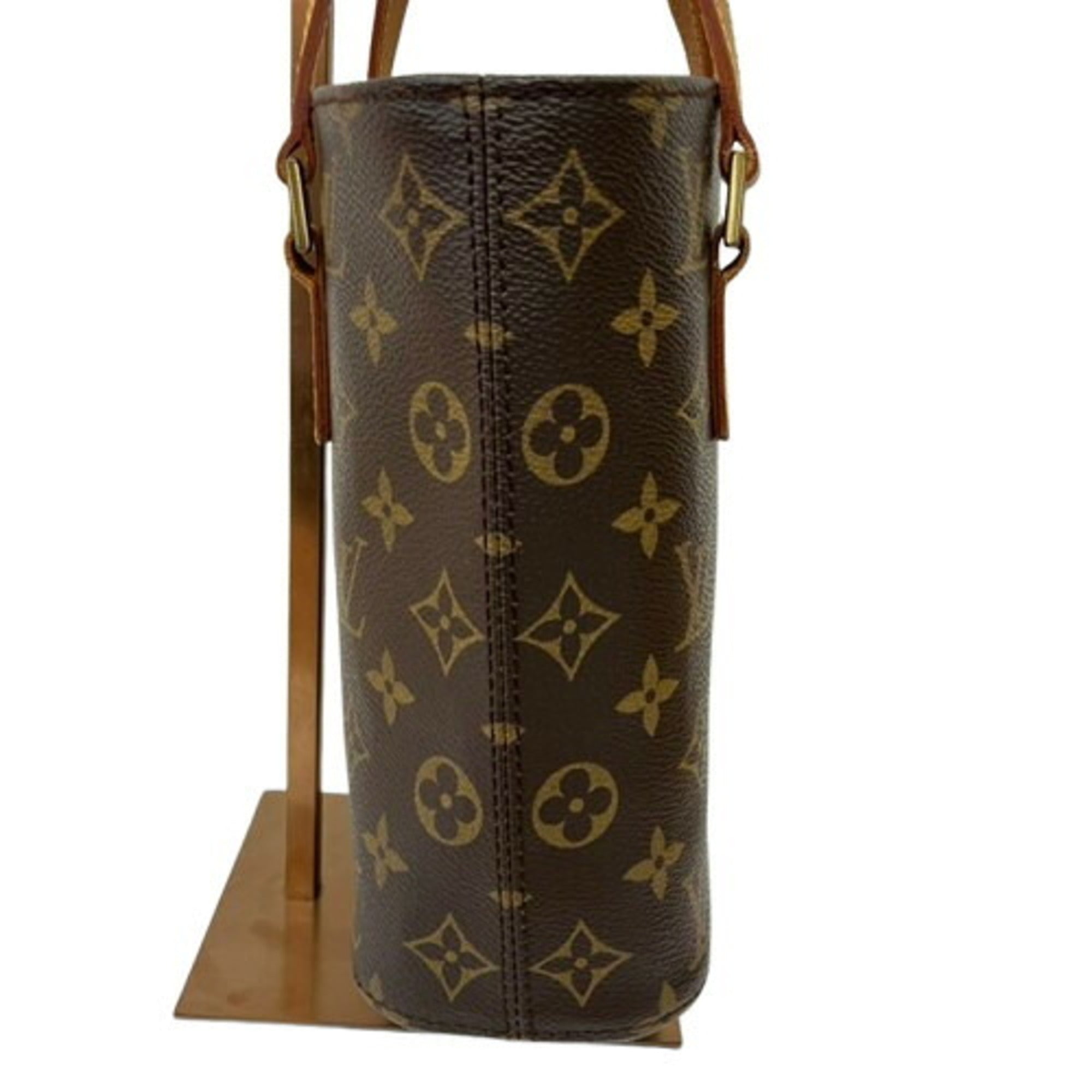 Louis Vuitton Monogram Brown Leather Tote Bag (Pre-Owned)