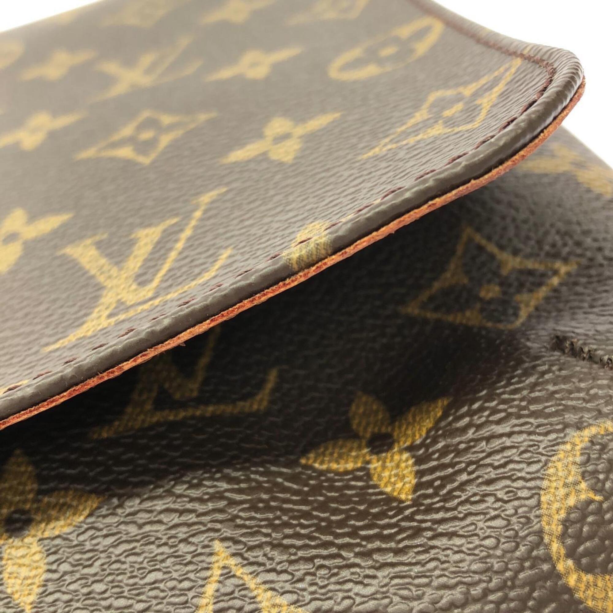 Louis Vuitton Marron Coated Canvas Shoulder Bag (Pre-Owned)