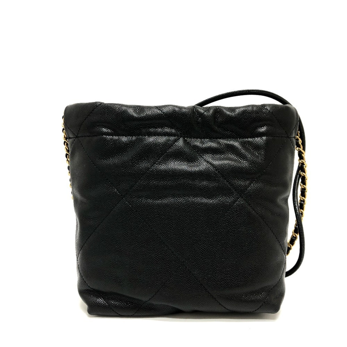 Chanel Black Grained Calfskin Shoulder Bag (Pre-Owned)