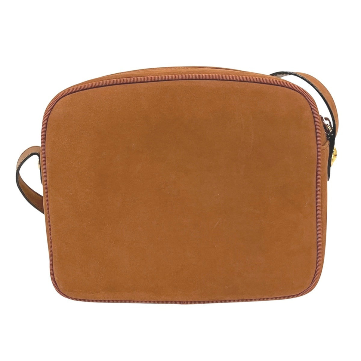 Salvatore Ferragamo Vara Brown Suede Shoulder Bag (Pre-Owned)
