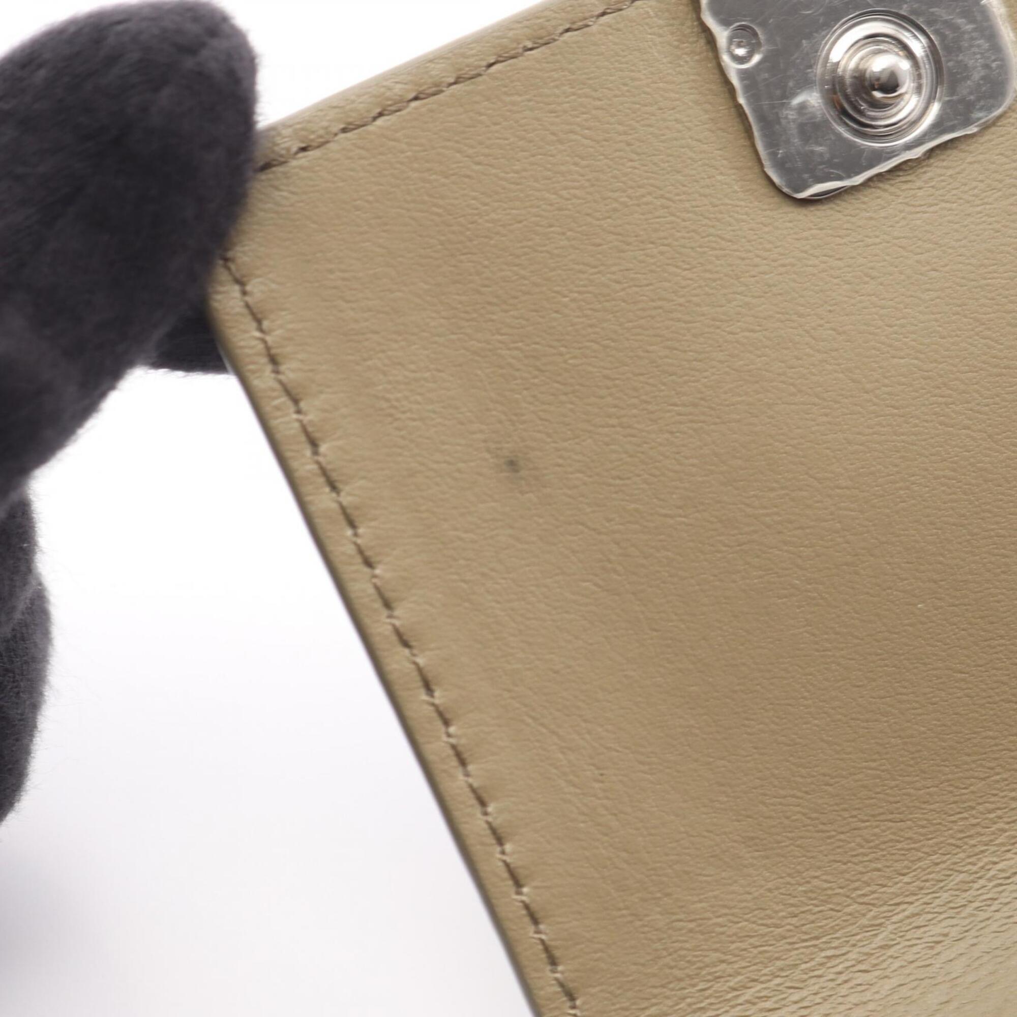 Loewe Beige Leather Wallet (Tri-Fold) (Pre-Owned)