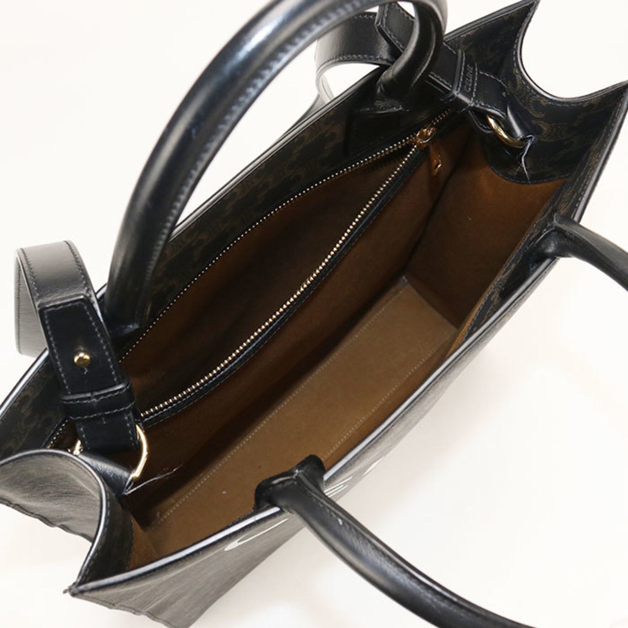 Celine Brown Pvc Tote Bag (Pre-Owned)