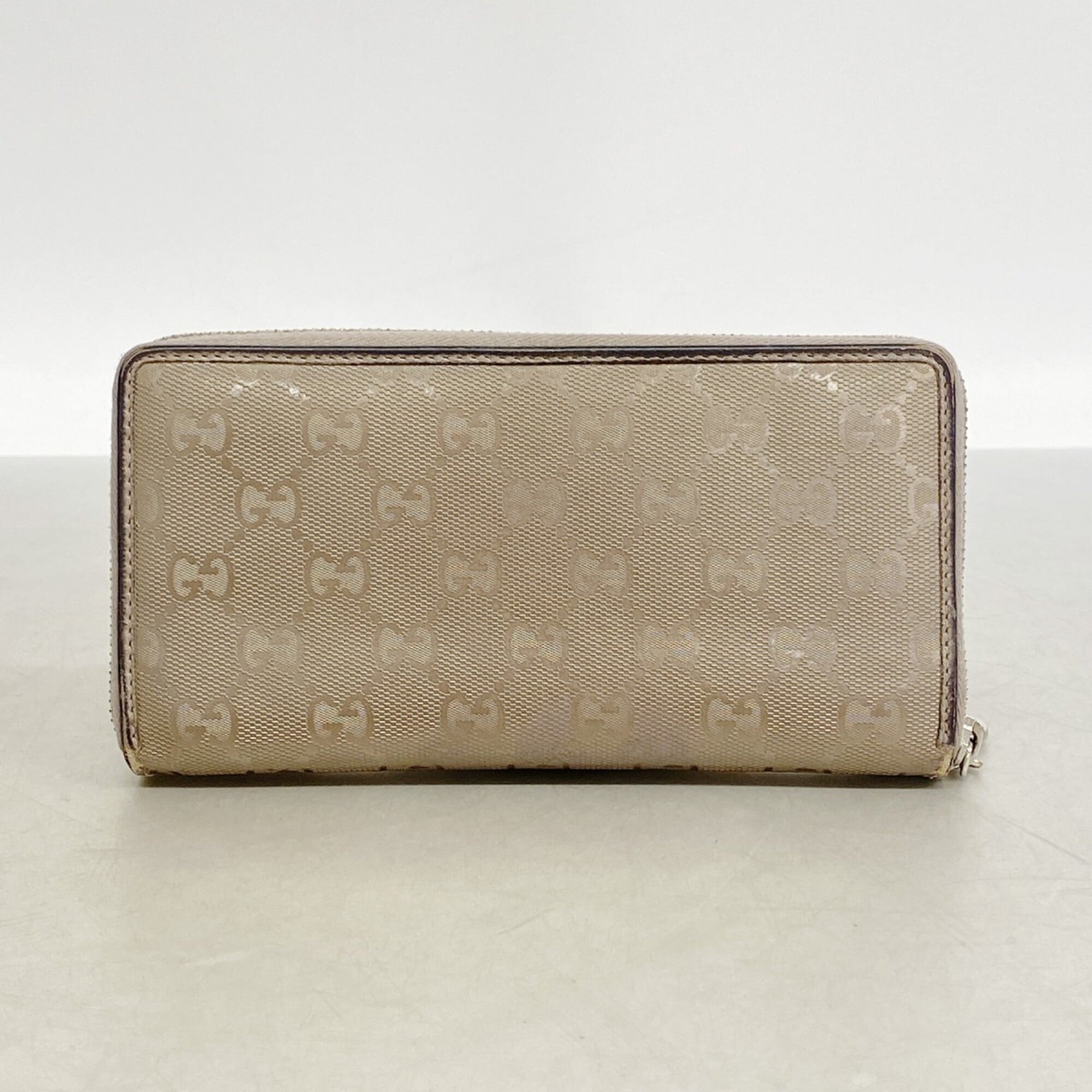 Gucci Grayish Pvc Long Wallet (Bi-Fold) (Pre-Owned)