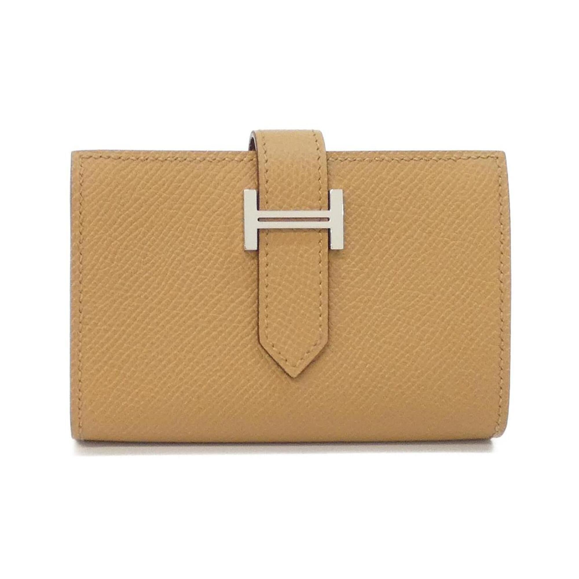Hermes Biscuit Brown Epsom Leather Wallet (Bi-Fold) (Pre-Owned)