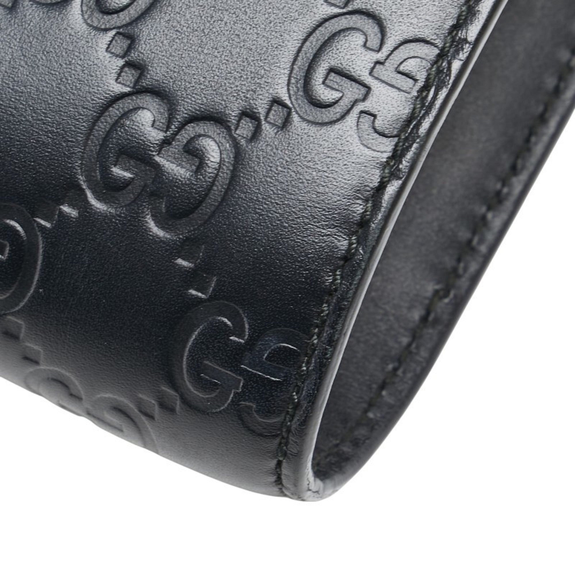 Gucci Horsebit Black Leather Shoulder Bag (Pre-Owned)