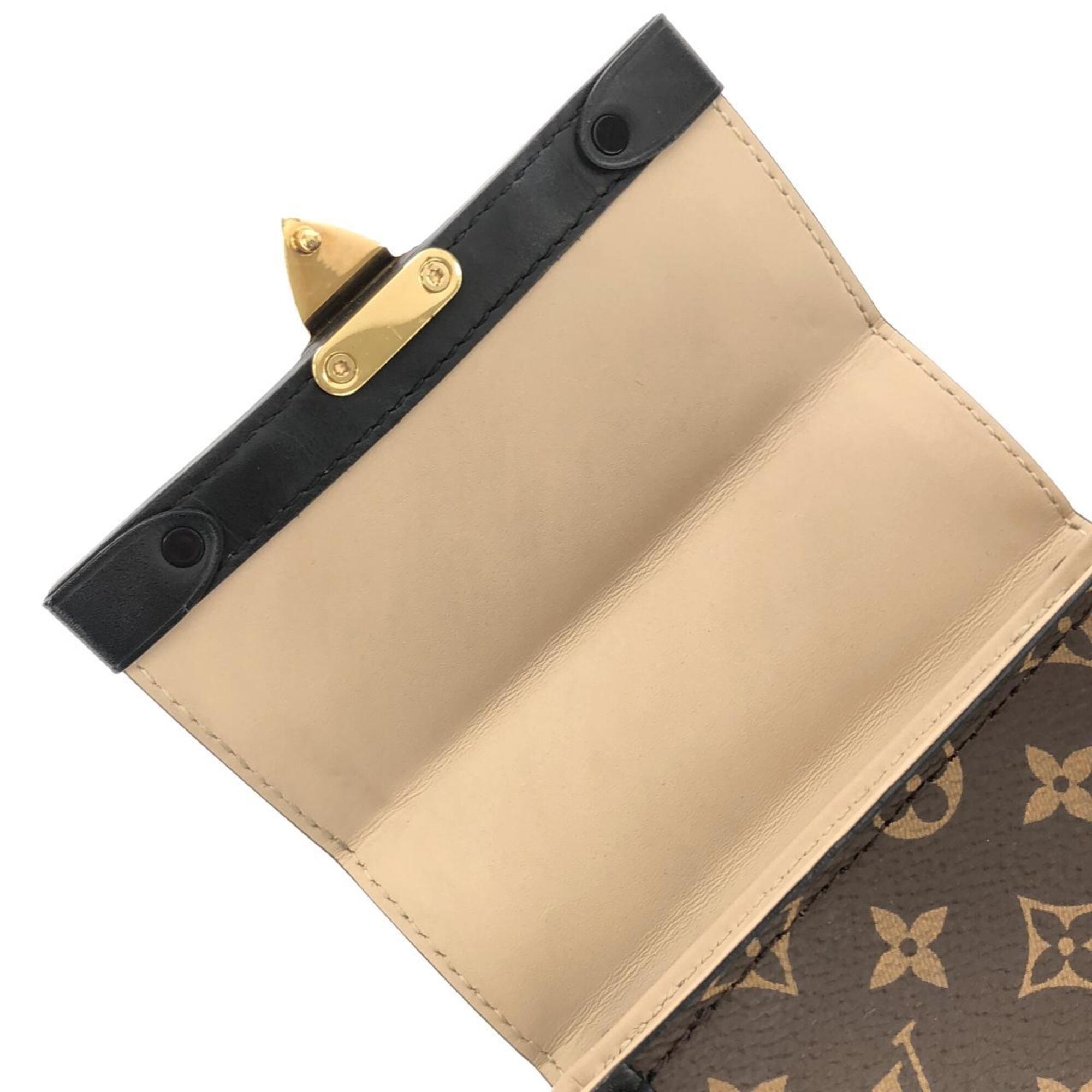 Louis Vuitton Marron Coated Canvas Pochette Shoulder Bag (Pre-Owned)