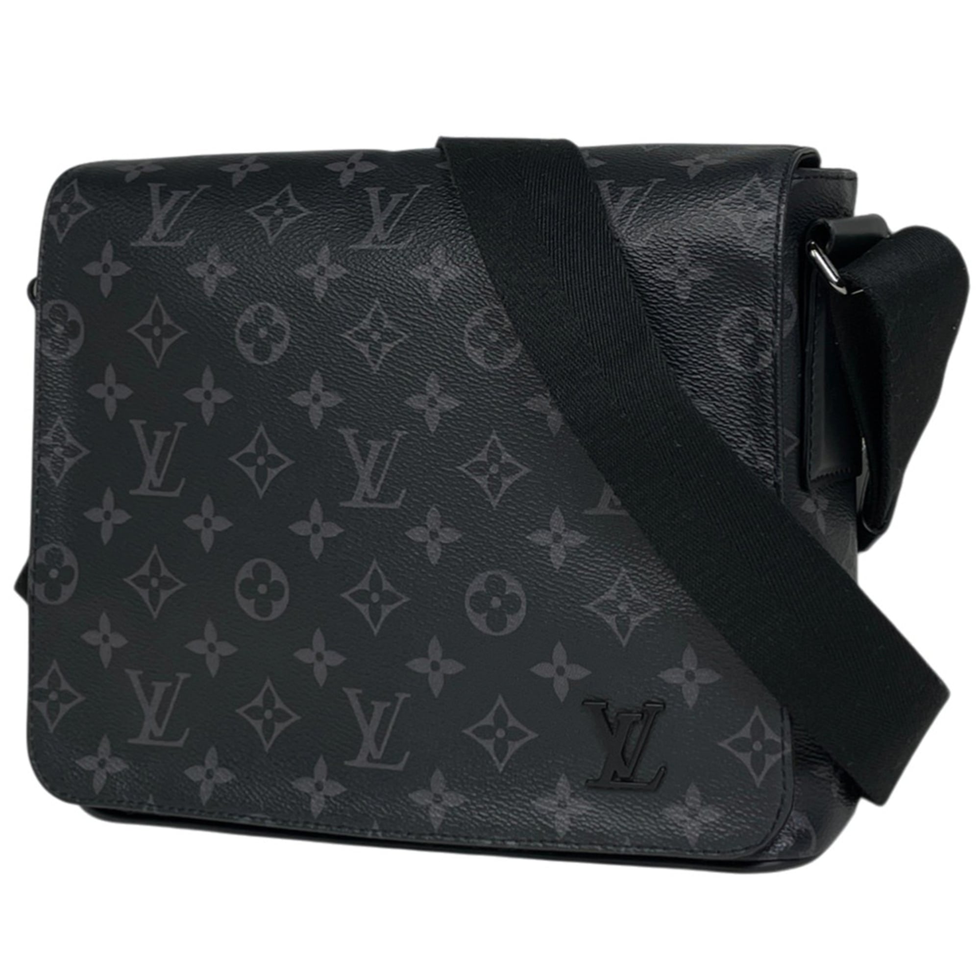 Louis Vuitton Black Noir Monogram Eclipse Shoulder Bag (Pre-Owned)