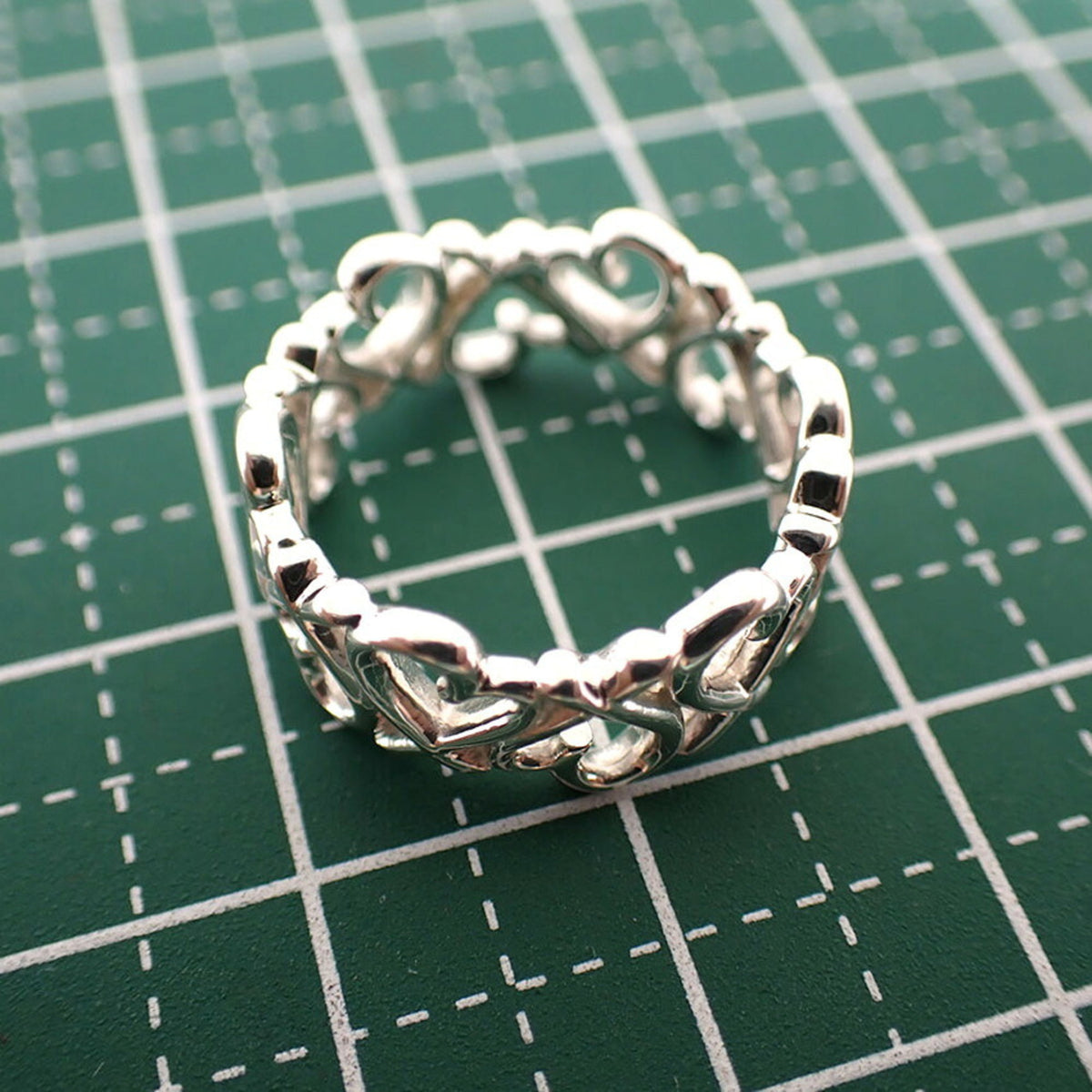 Tiffany Sterling Silver 925 Band Ring (Pre-Owned)