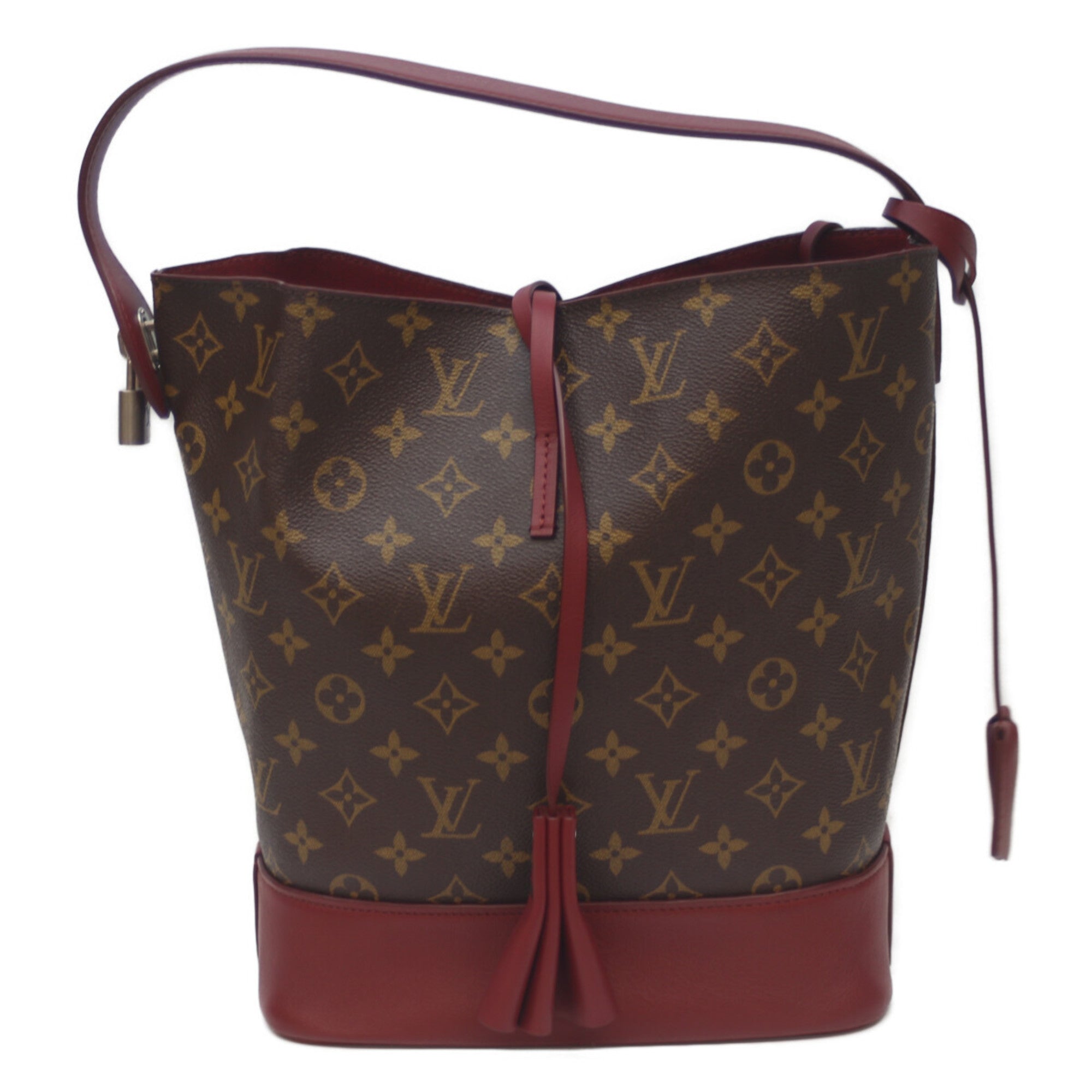 Louis Vuitton Bordeaux Brown Monogram Pouch Shoulder Bag (Pre-Owned)