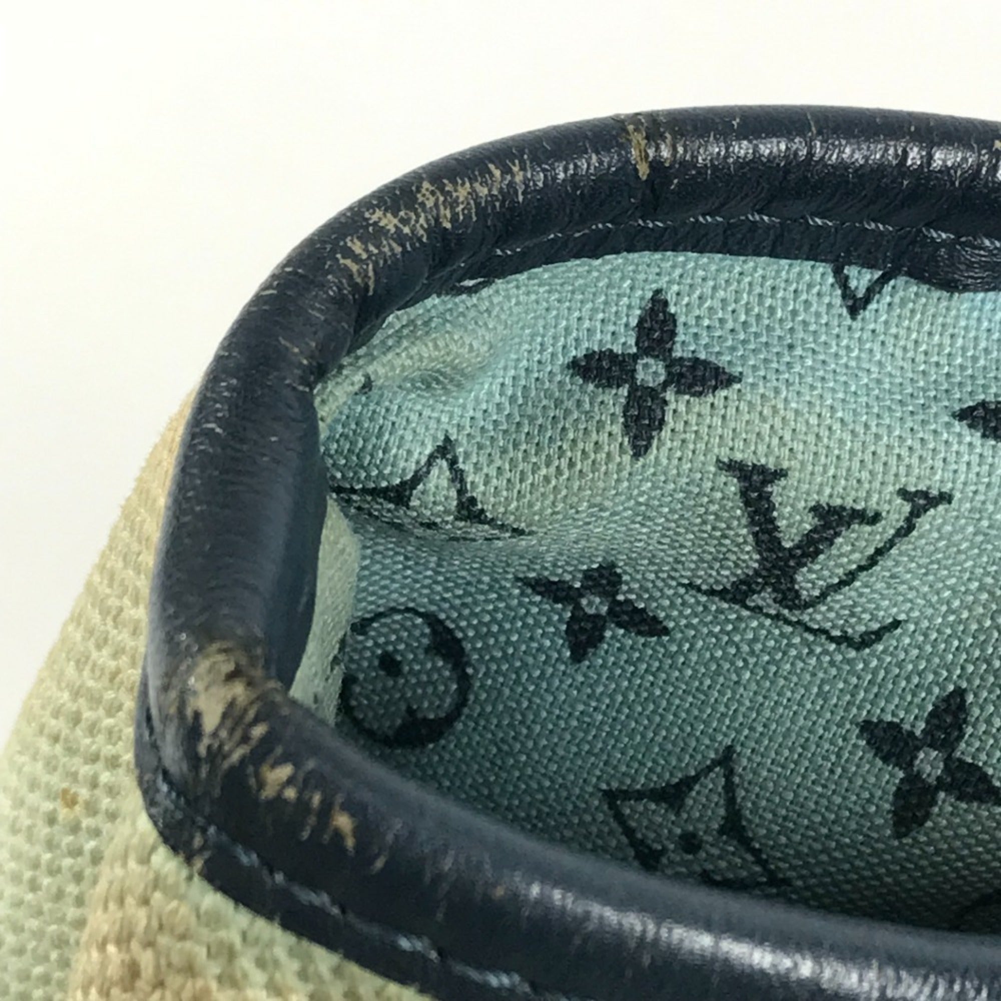 Louis Vuitton Blue Canvas Shoulder Bag Tote Bag (Pre-Owned)