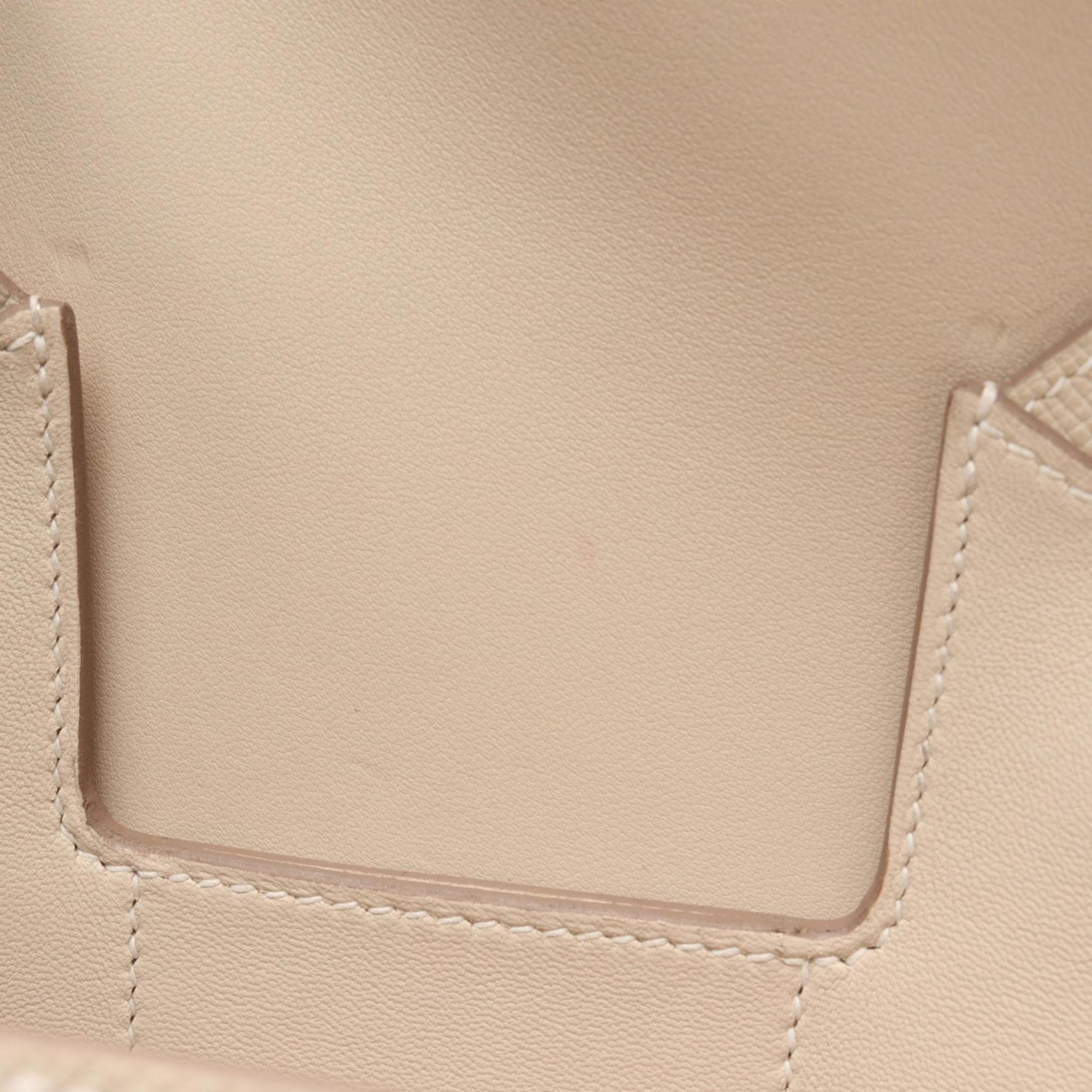 Hermes Ivory Epsom Leather Leather Handbag Shoulder Bag (Pre-Owned)