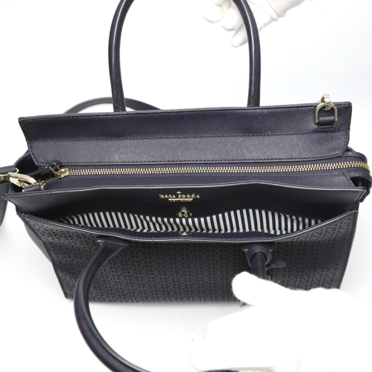 Kate Spade Navy Handbag Shoulder Bag (Pre-Owned)
