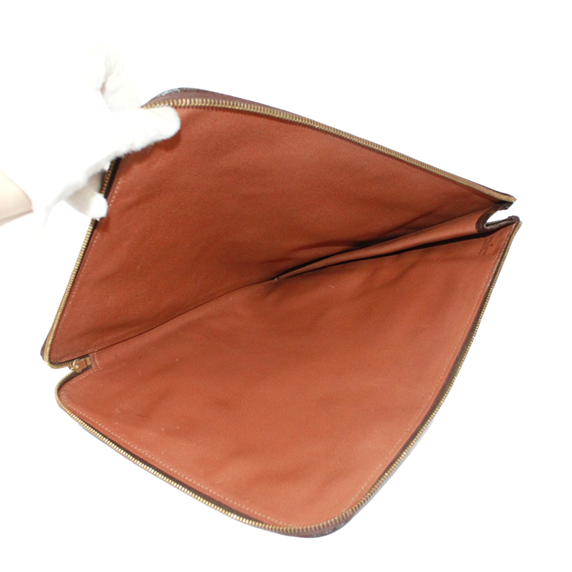 Louis Vuitton Brown Monogram Monogram Clutch Bag (Pre-Owned)