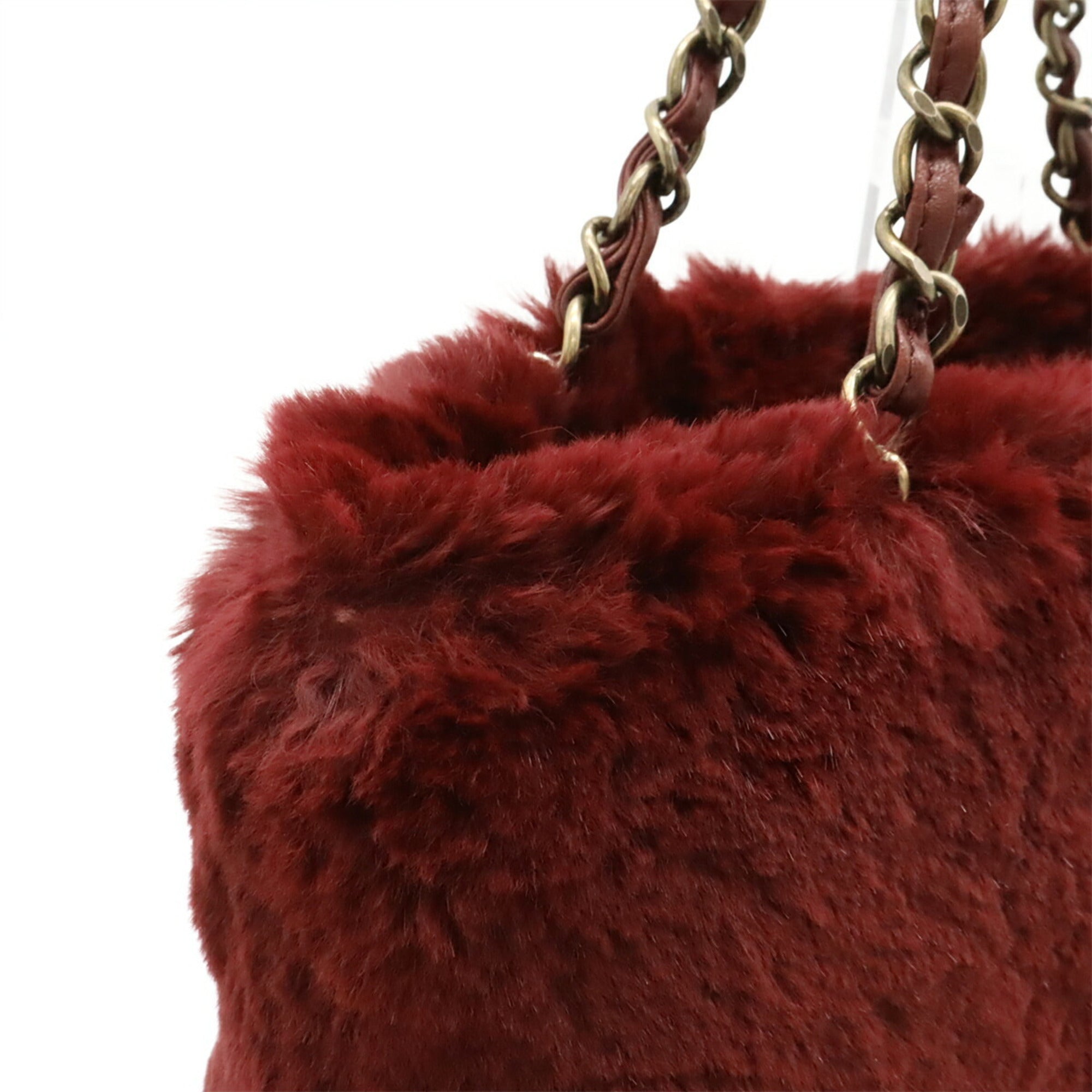 Chanel Bordeaux Lapin Leather Shoulder Bag (Pre-Owned)