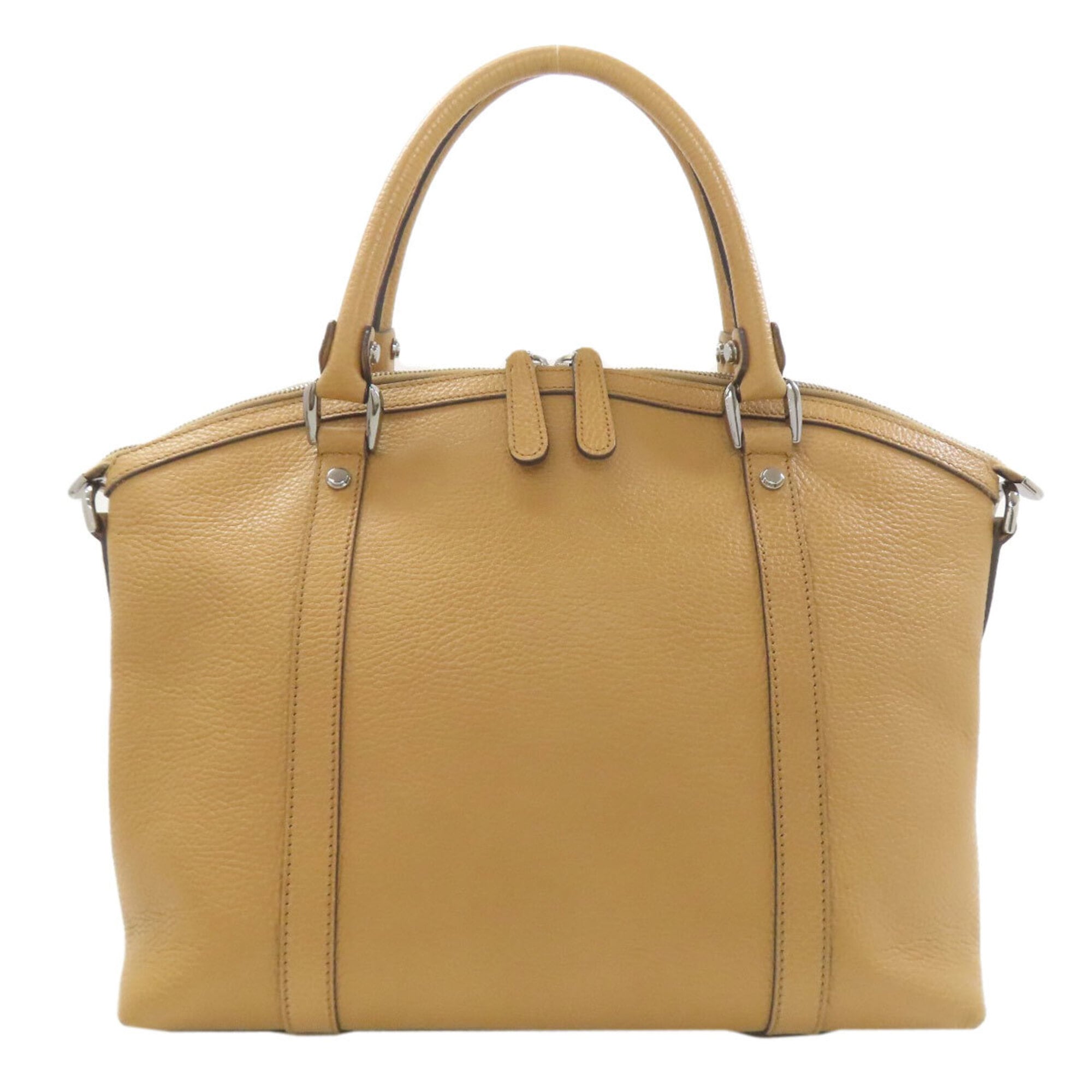 Gucci Beige Leather Tote Bag (Pre-Owned)