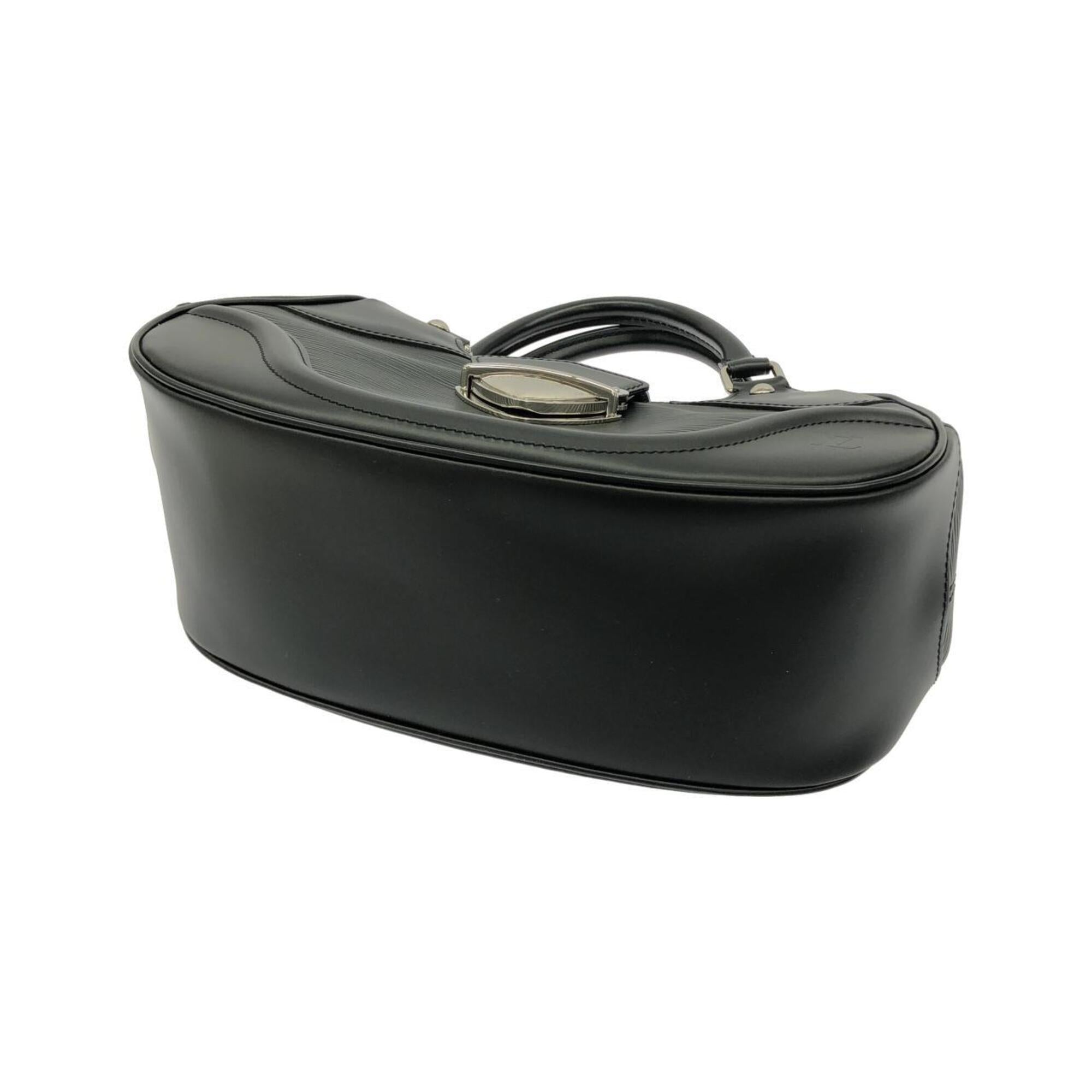 Louis Vuitton Black Leather Handbag (Pre-Owned)