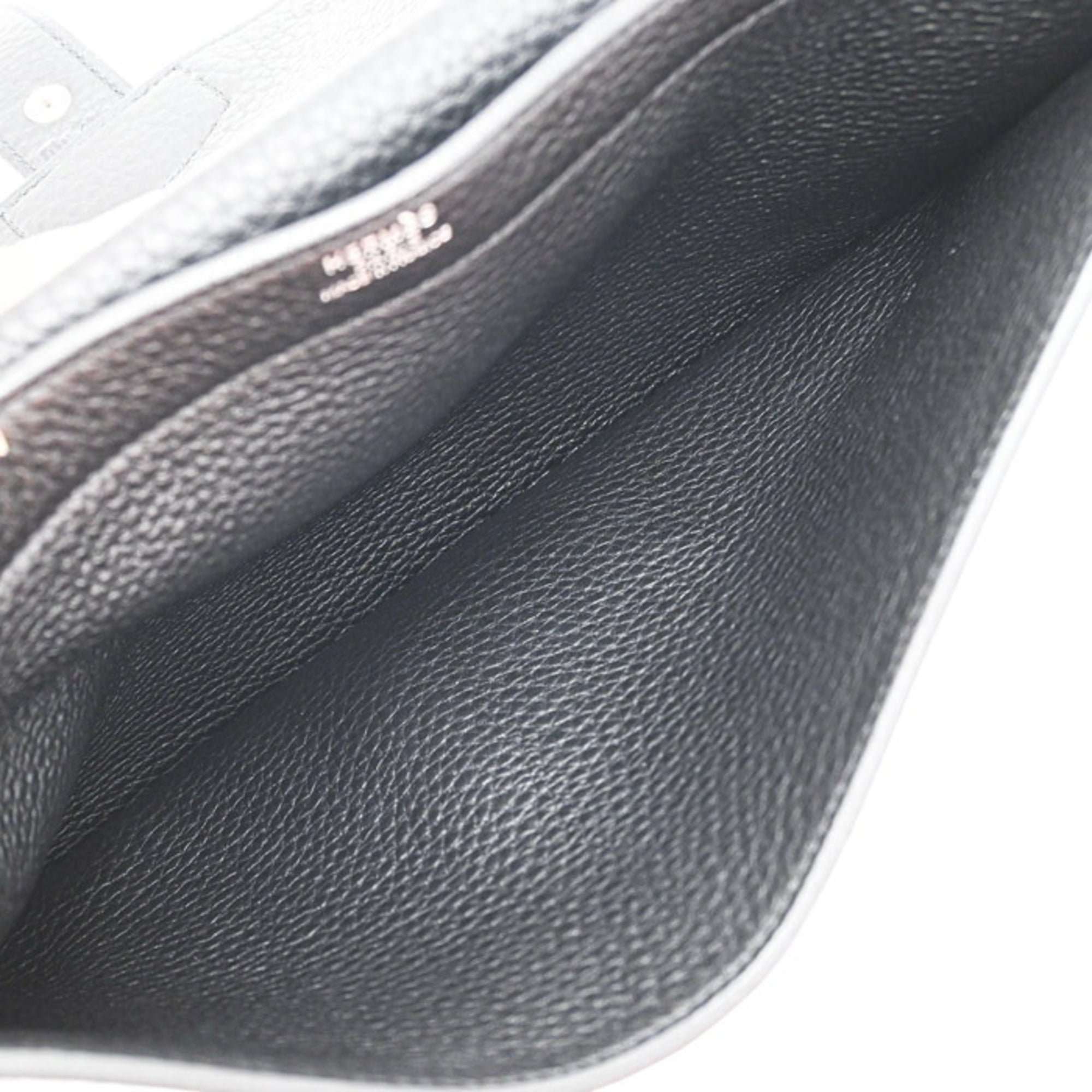 Hermes Black Taurillon Clemence Leather Handbag (Pre-Owned)
