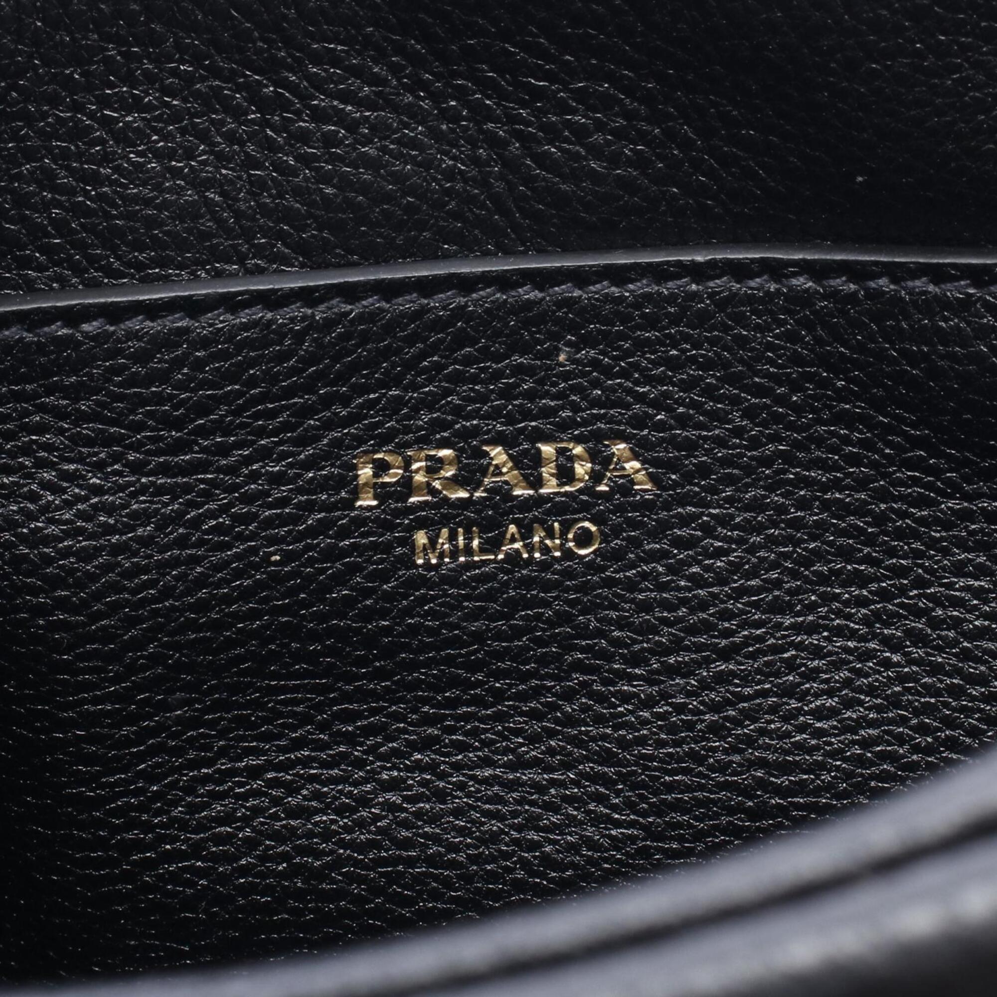 Prada Black Leather Shoulder Bag (Pre-Owned)