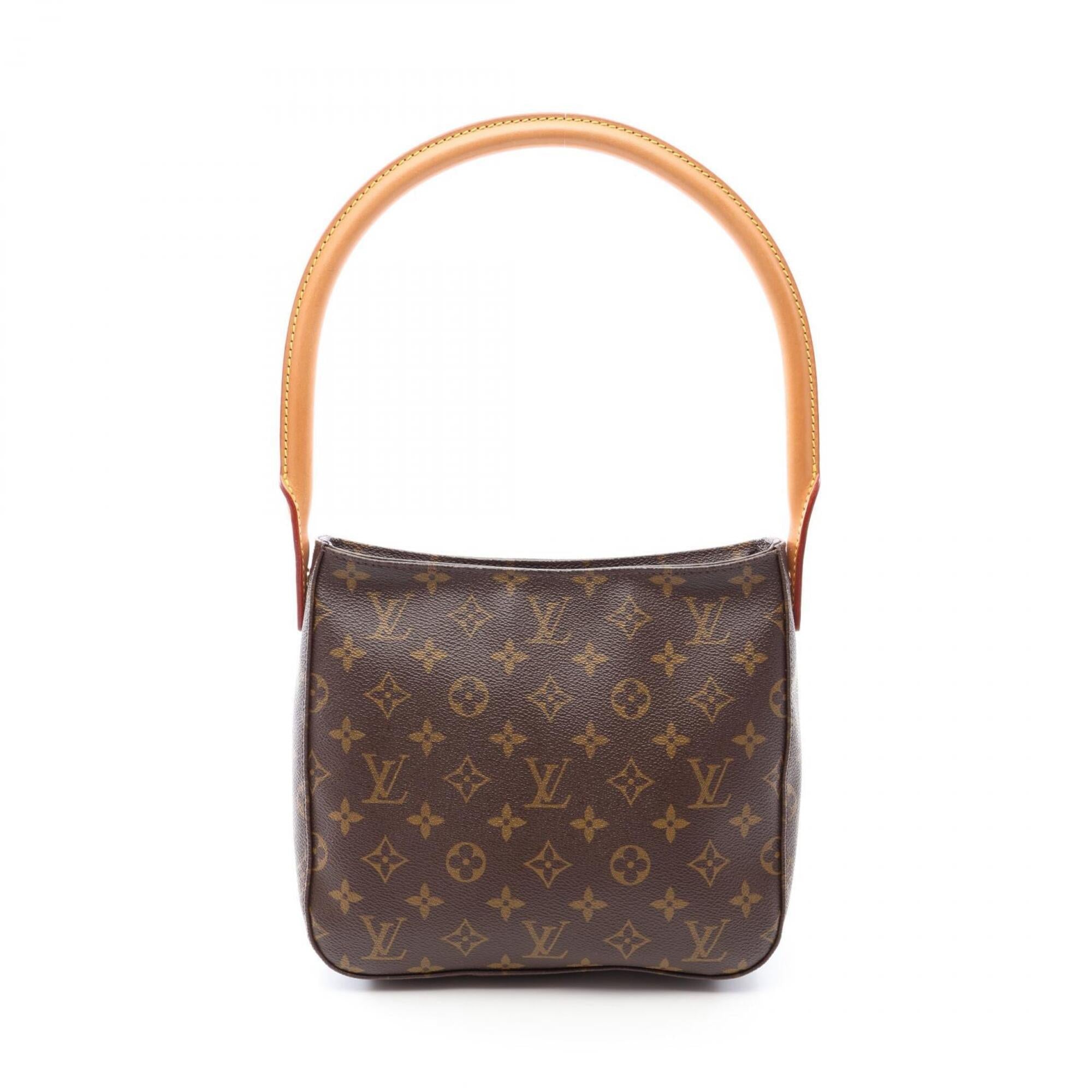 Louis Vuitton Brown Coated Canvas Pvc Monogram Leather Handbag Shoulder Bag (Pre-Owned)