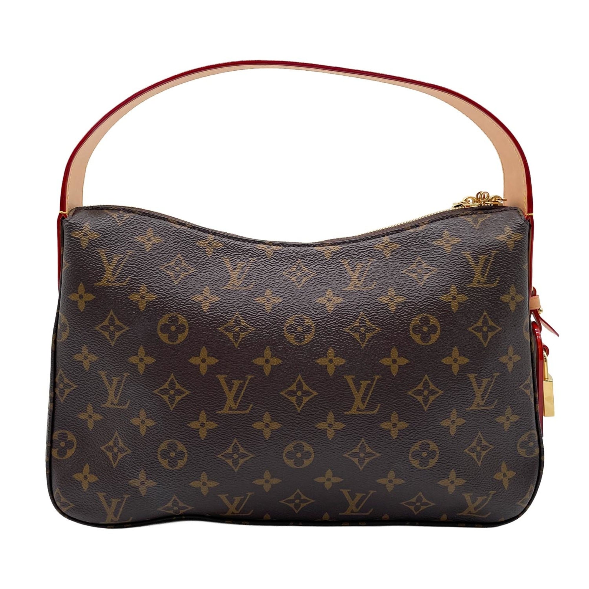 Louis Vuitton Beige Brown Pvc Leather Handbag (Pre-Owned)