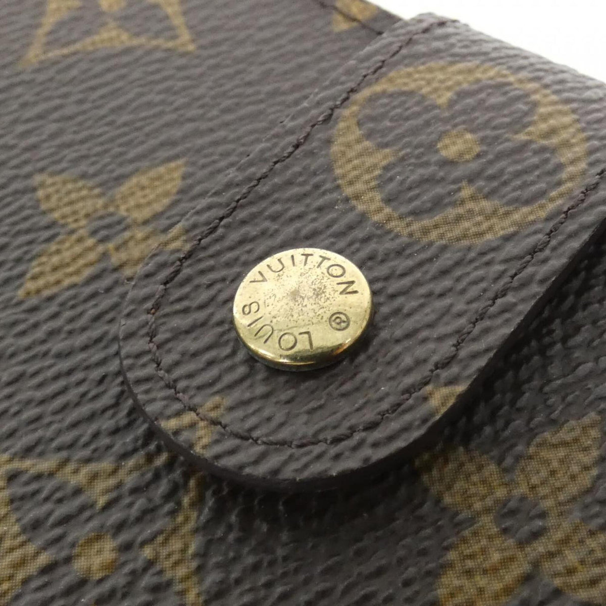 Louis Vuitton Marron Coated Canvas Wallet (Bi-Fold) (Pre-Owned)