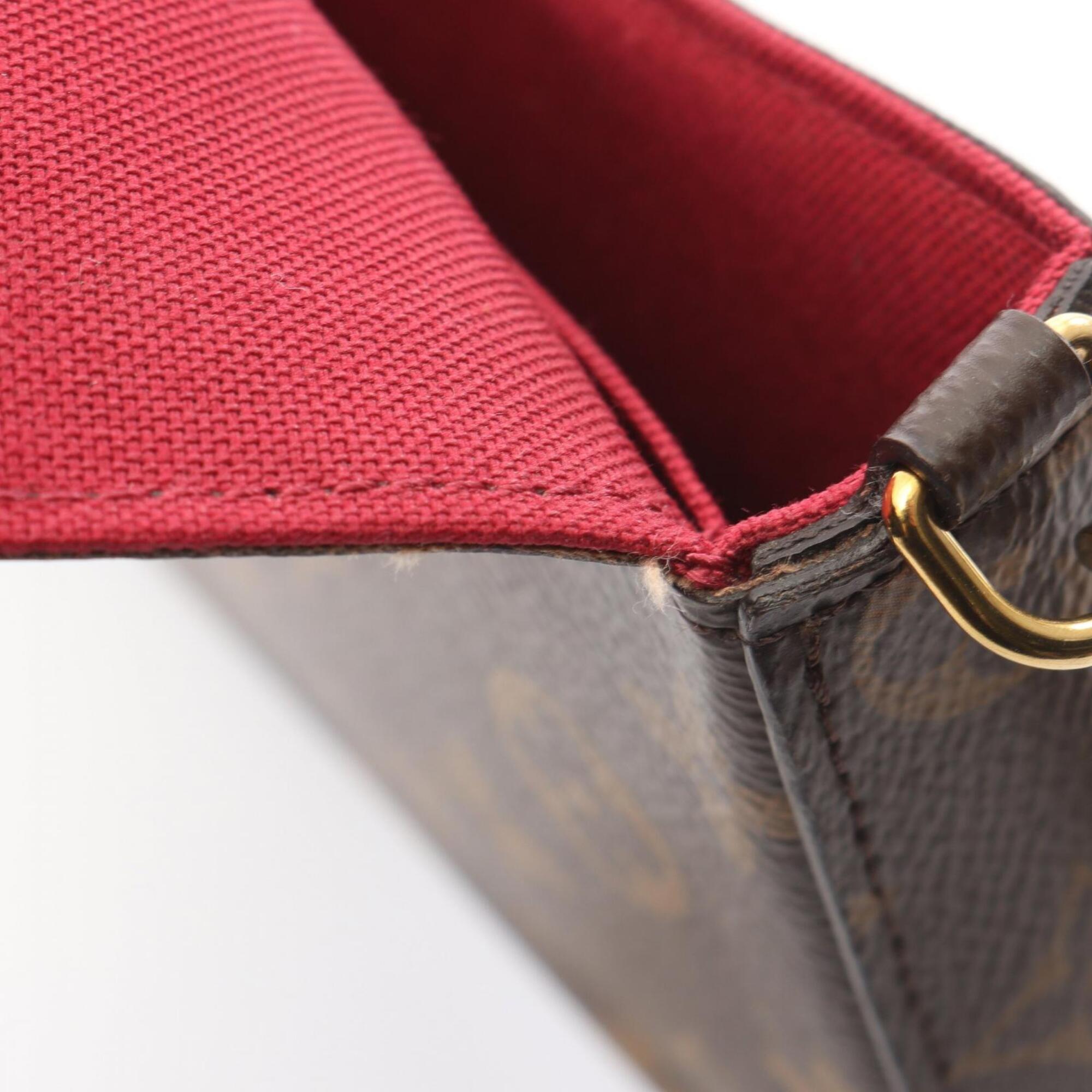 Louis Vuitton Brown Monogram Monogram Leather Handbag Pochette Shoulder Bag (Pre-Owned)