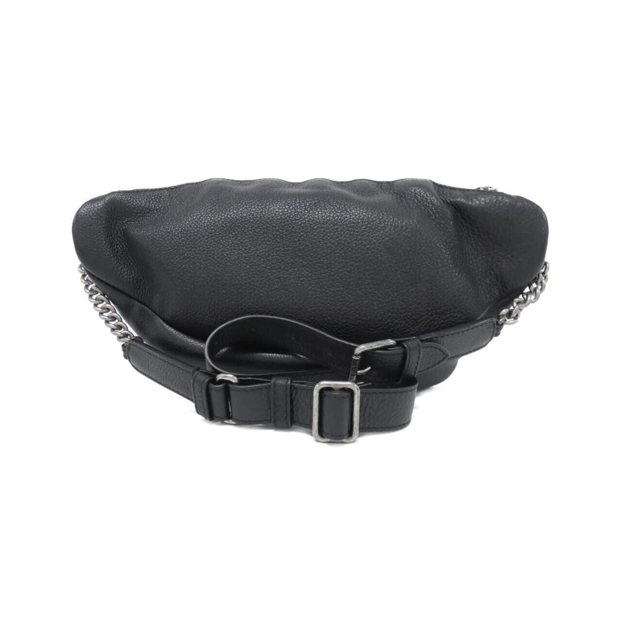 Chanel Black Leather Fanny Pack (Pre-Owned)
