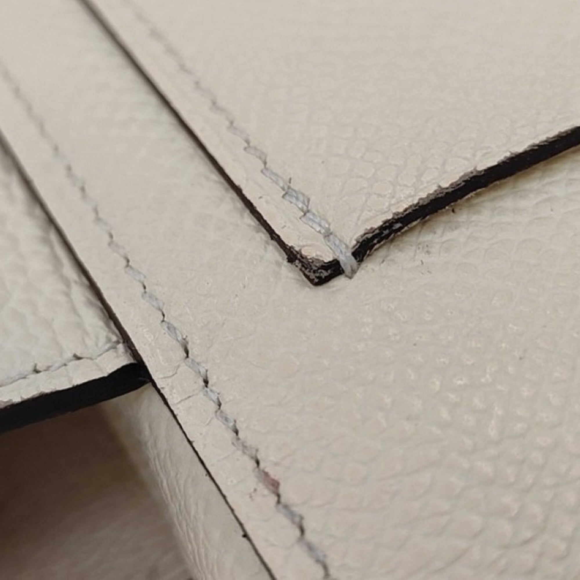 Hermes Brown White Yellow Epsom Leather Pouch (Pre-Owned)