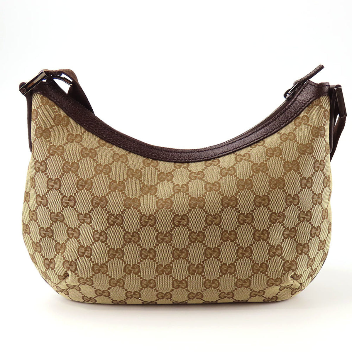 Gucci Gg Canvas Beige Brown Gg Canvas Shoulder Bag (Pre-Owned)