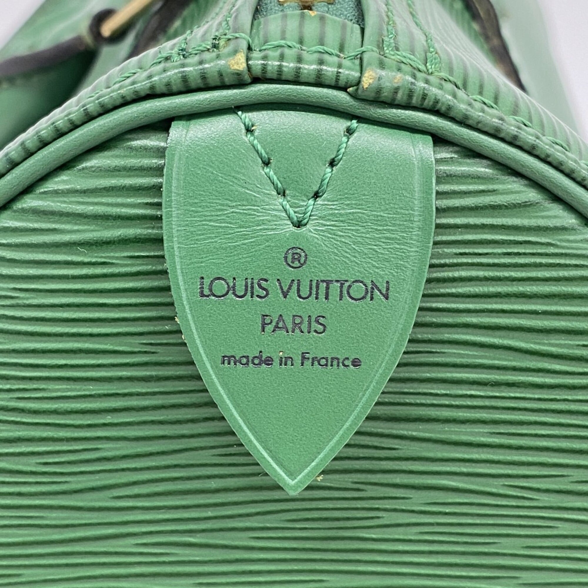 Louis Vuitton Borneo Green Handbag (Pre-Owned)