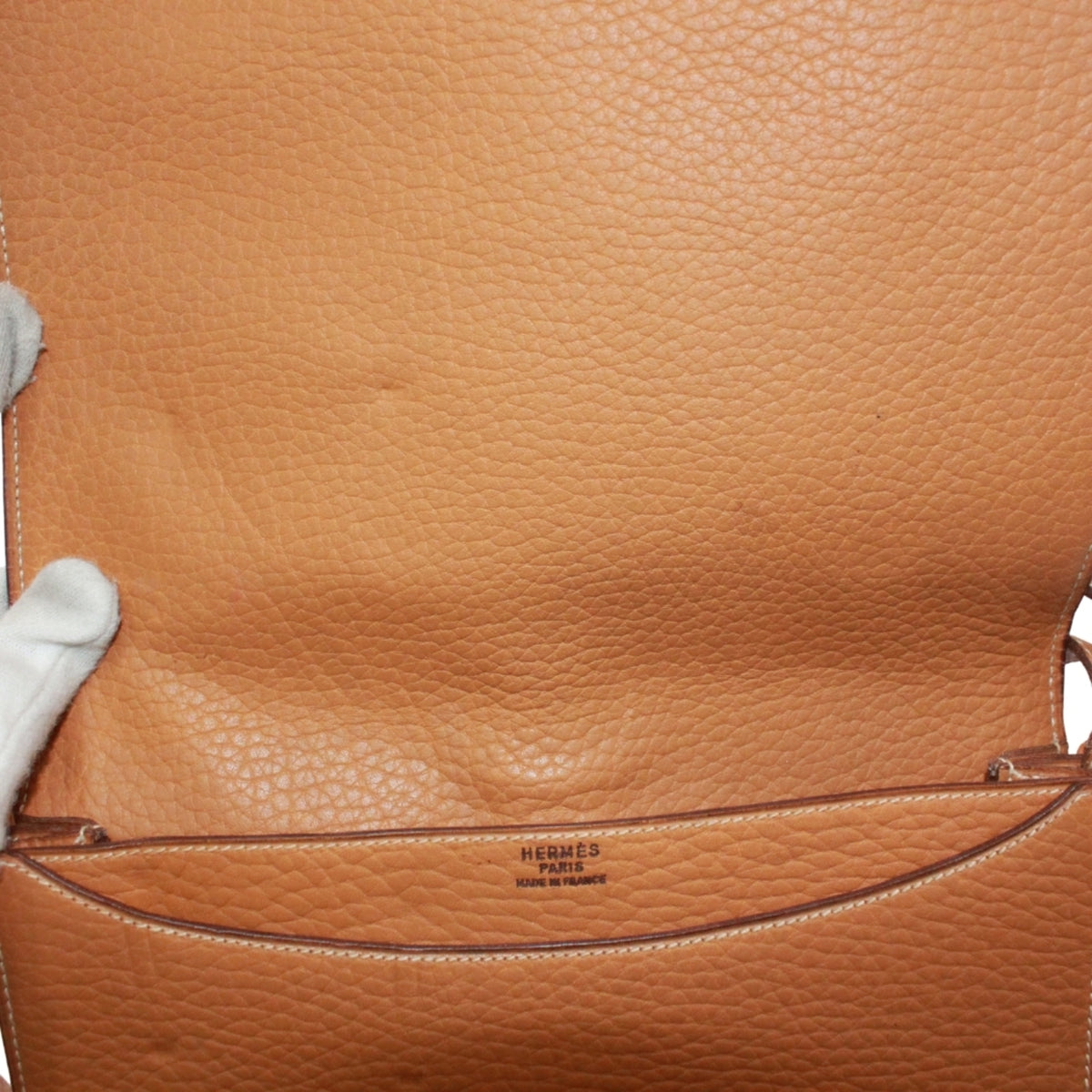 Hermes Beige Natural Sable Fjord Leather Shoulder Bag (Pre-Owned)