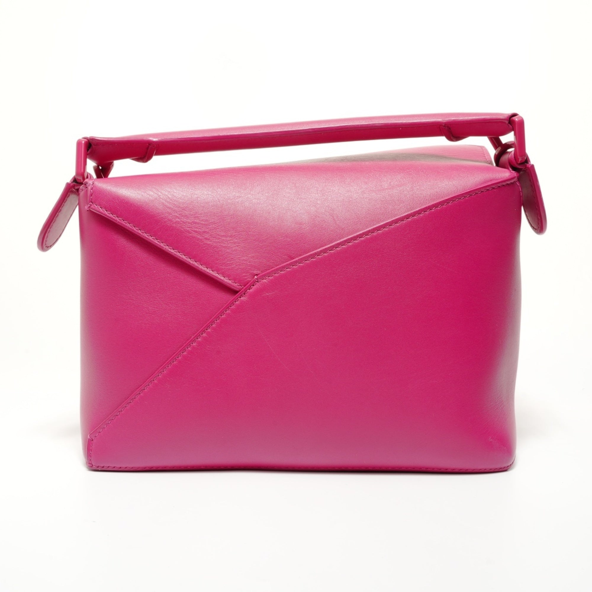 Loewe Puzzle Pink Leather Shoulder Bag (Pre-Owned)