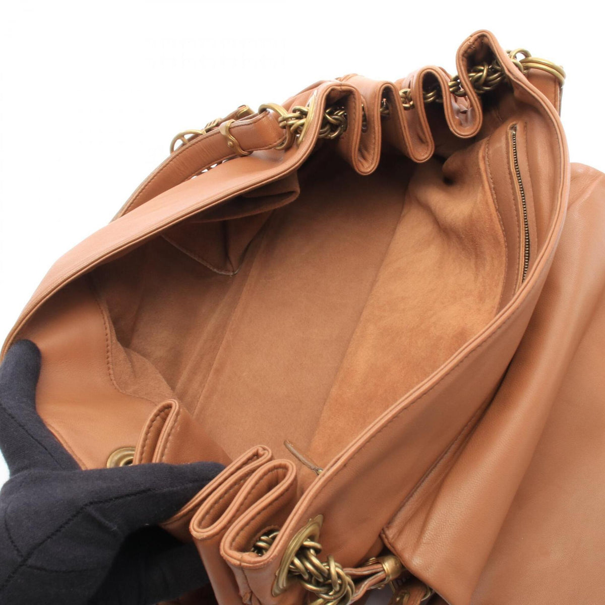 Bottega Veneta Intrecciato Brown Leather Handbag (Pre-Owned)