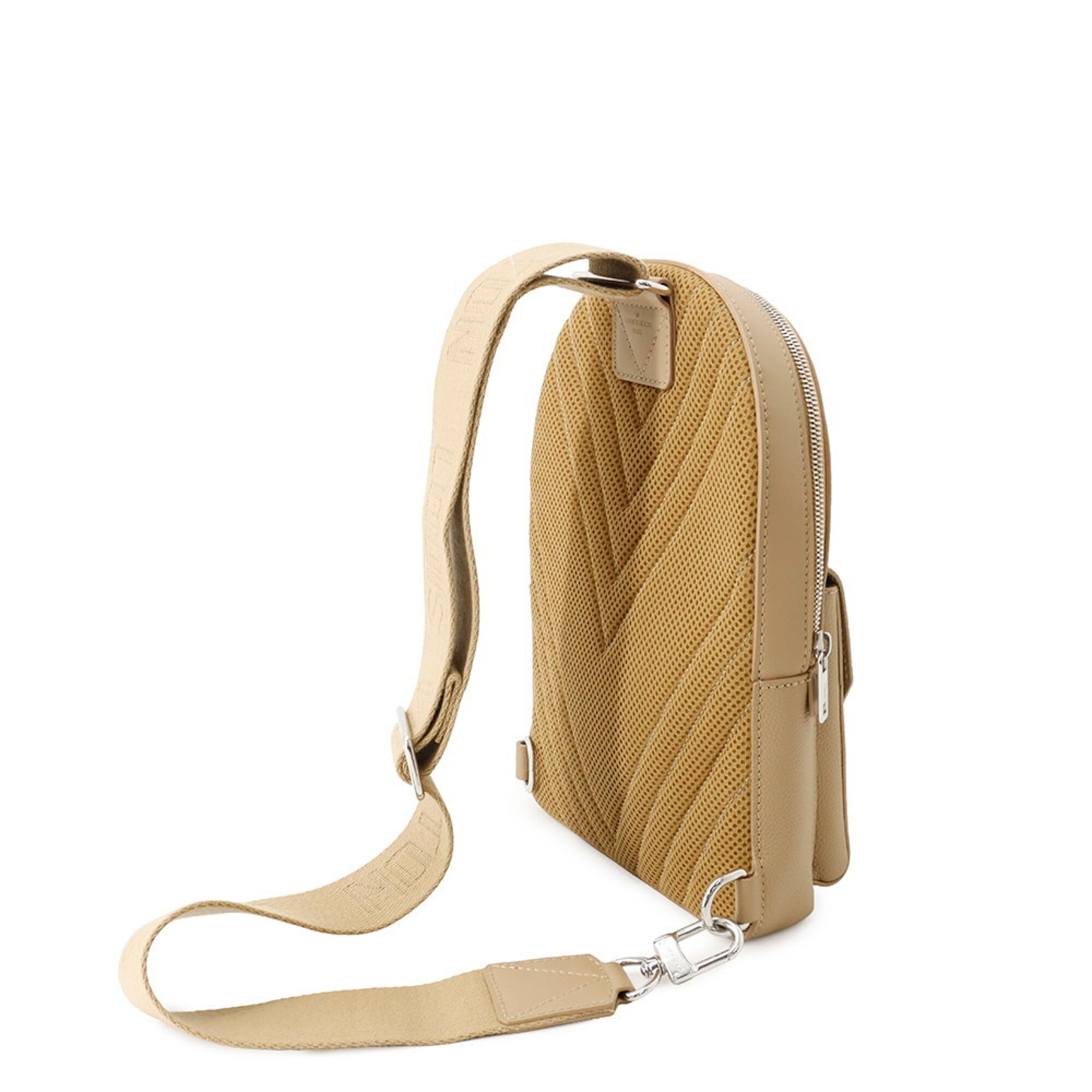 Louis Vuitton Beige Leather Handbag Sling Bag (Pre-Owned)