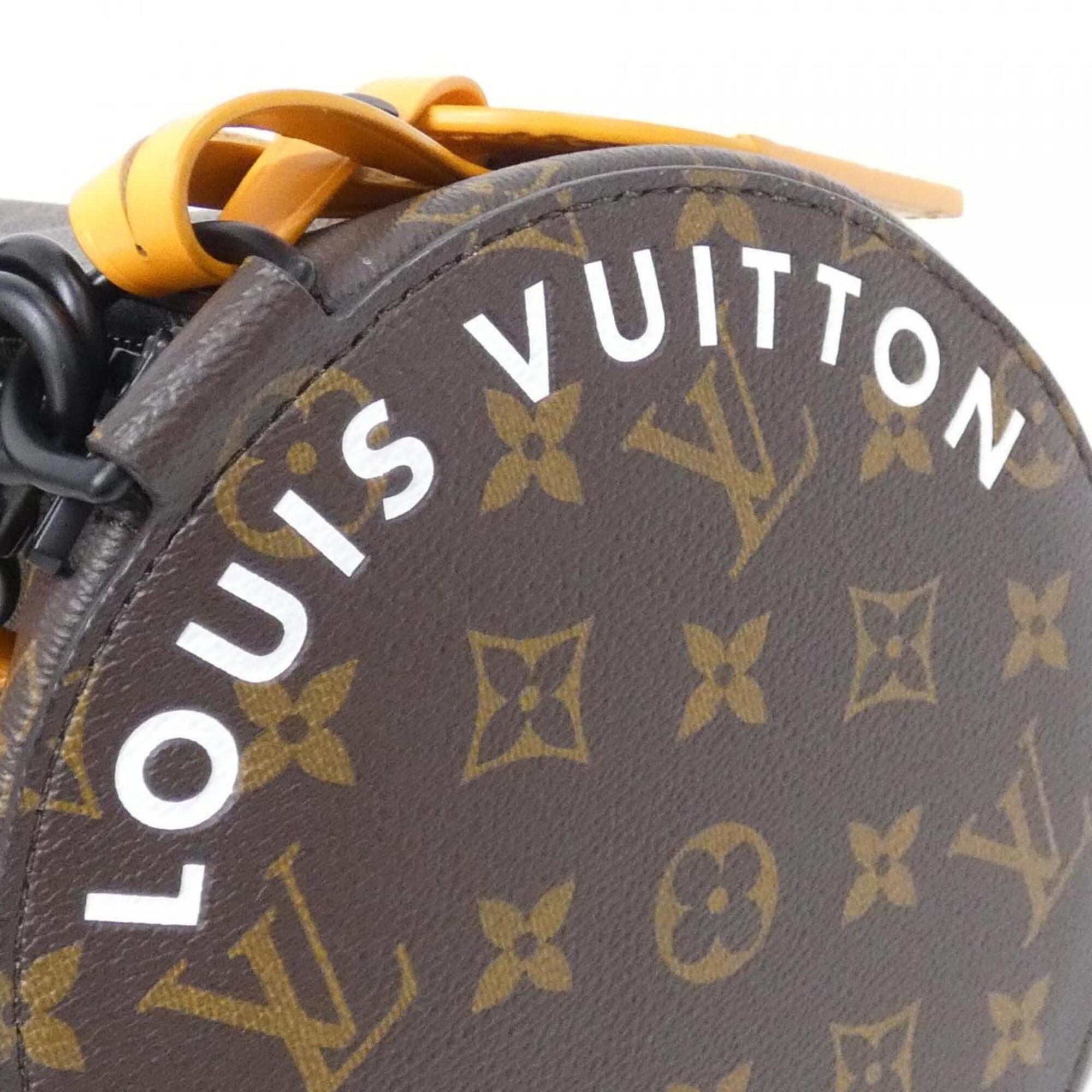 Louis Vuitton Marron Saffron Coated Canvas Shoulder Bag (Pre-Owned)