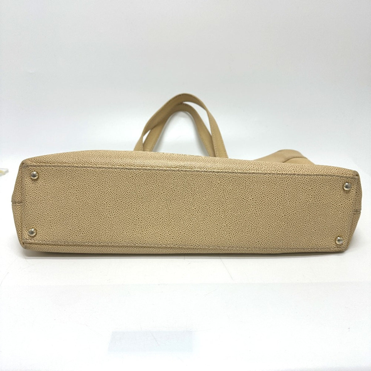 Chanel Beige Leather Tote Bag (Pre-Owned)