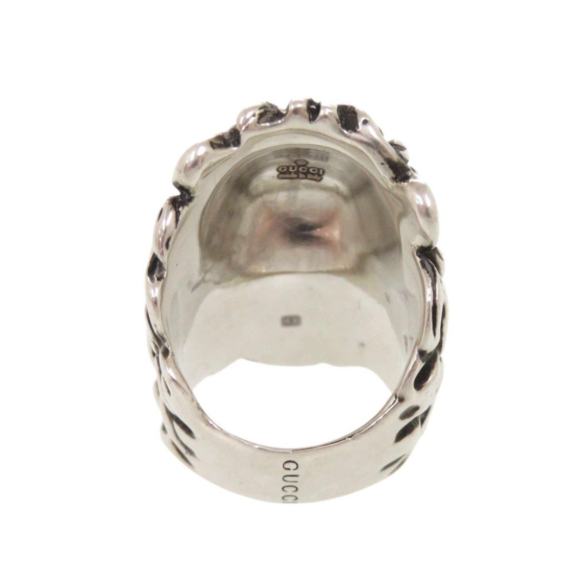 Gucci Silver Metal Band Ring (Pre-Owned)