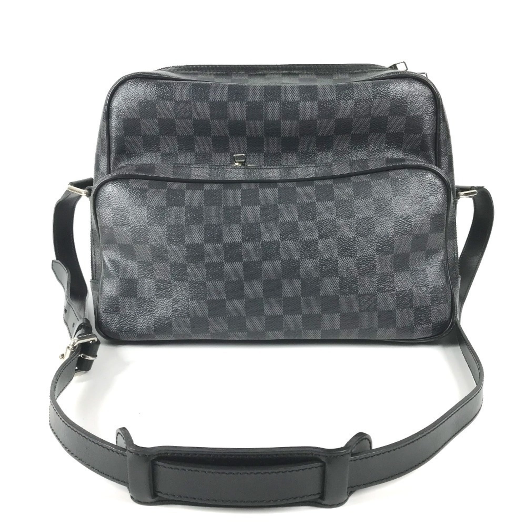 Louis Vuitton Black Damier Graphite Shoulder Bag (Pre-Owned)