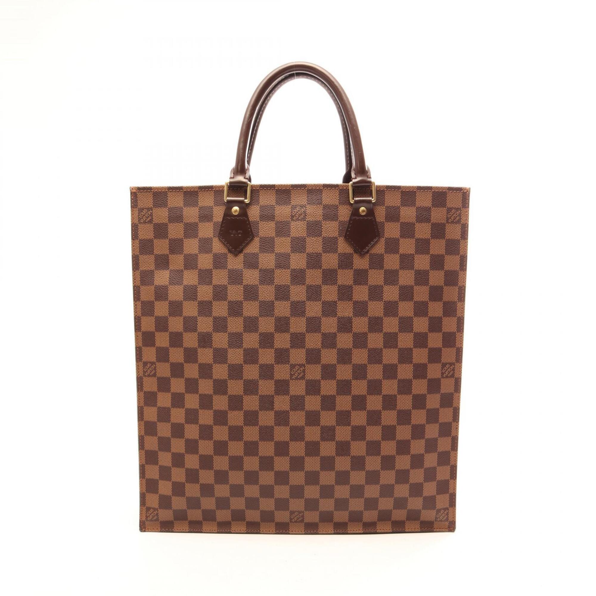 Louis Vuitton Brown Coated Canvas Pvc Leather Handbag Tote Bag (Pre-Owned)
