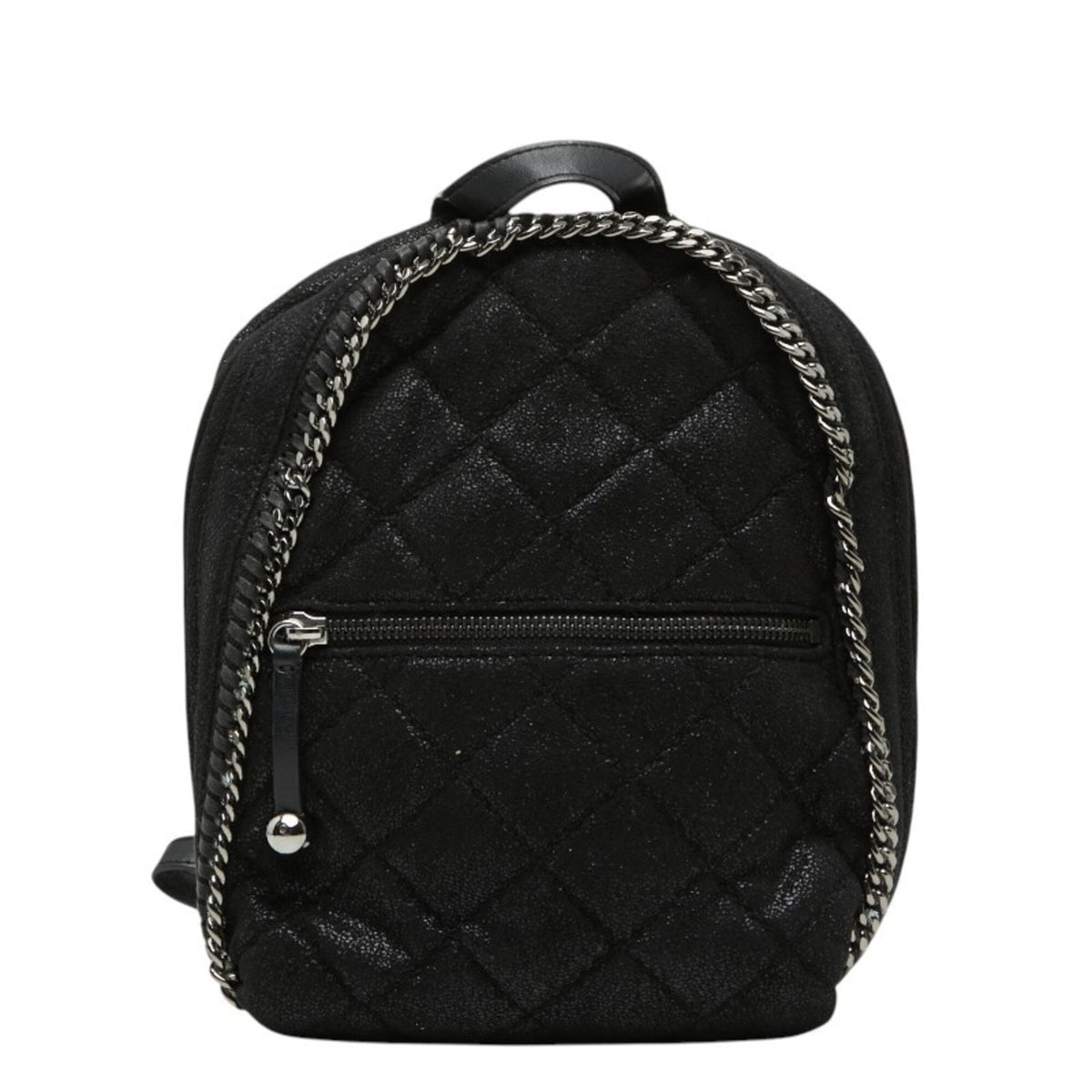 Stella Mccartney Black Polyester Leather Backpack (Pre-Owned)