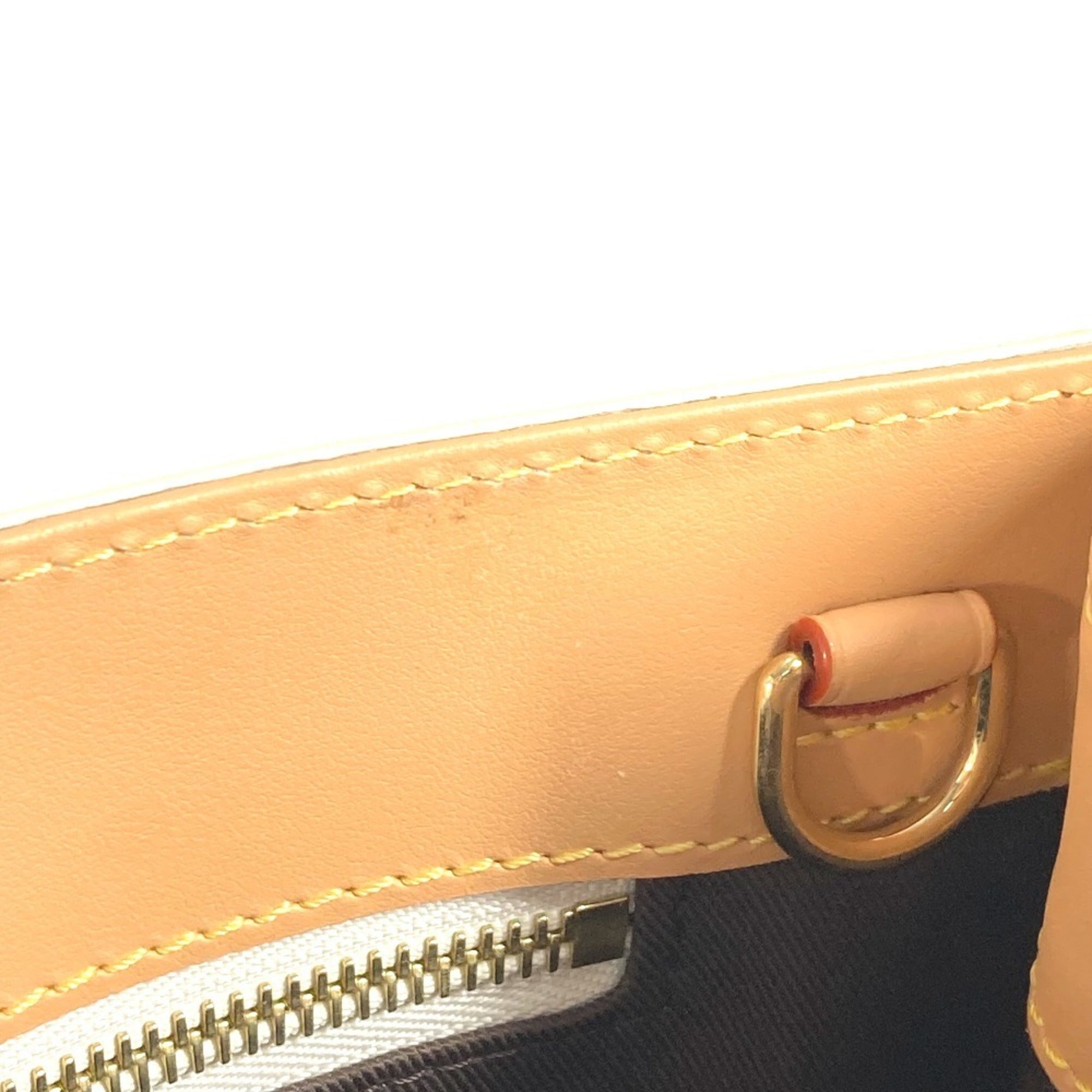 Louis Vuitton Beige Multi-Color Handbag Tote Bag (Pre-Owned)