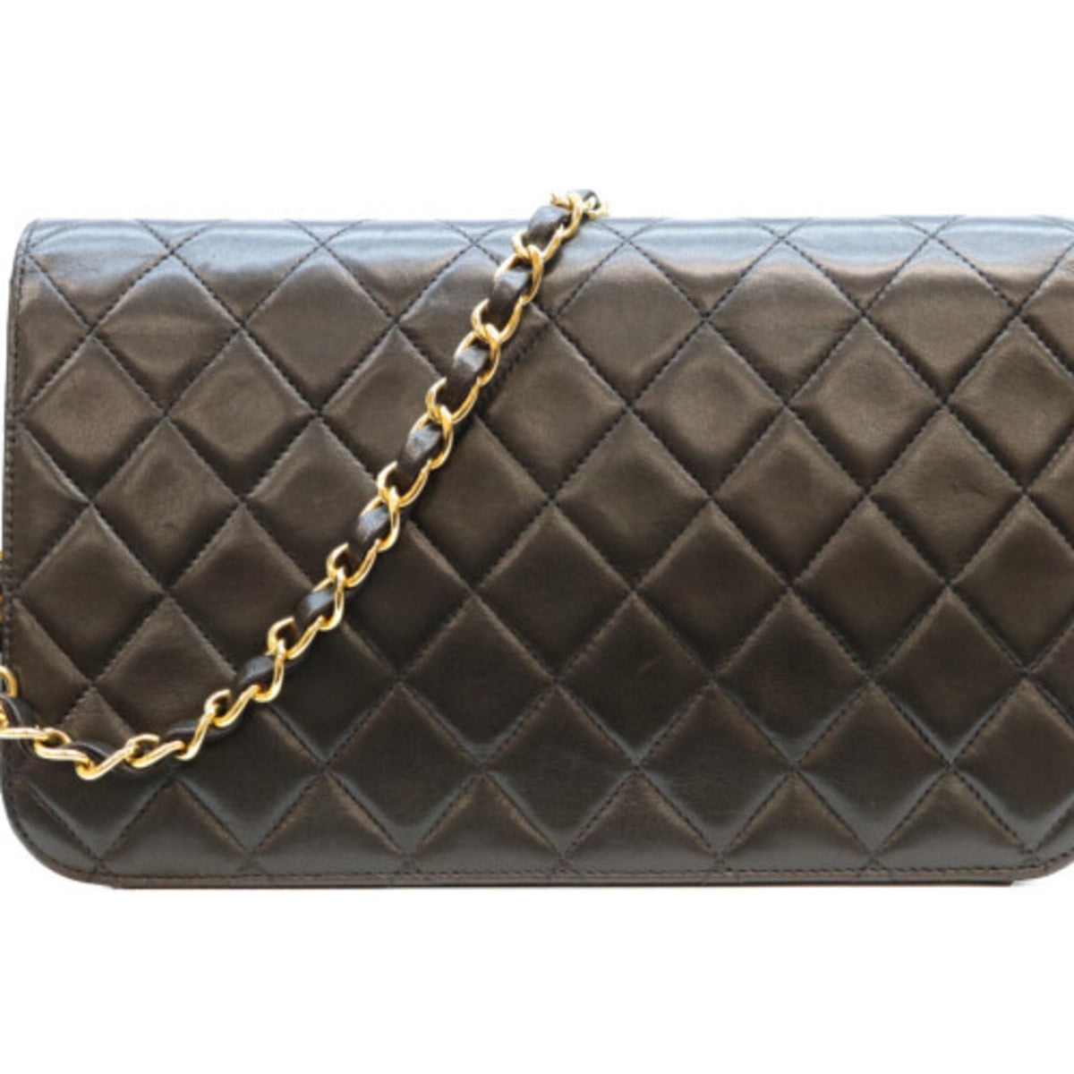 Chanel Black Leather Shoulder Bag (Pre-Owned)