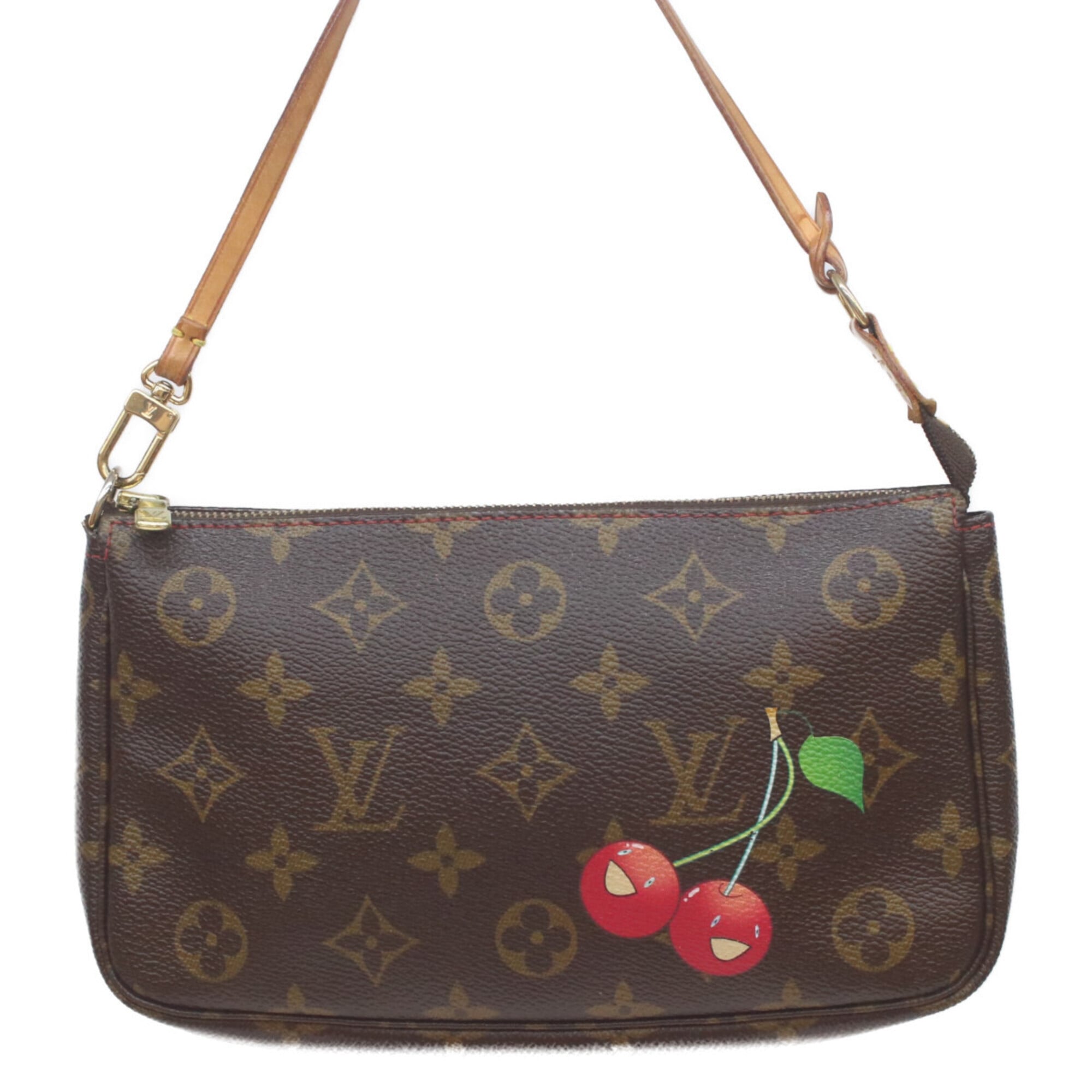 Louis Vuitton Monogram Cherry Brown Red Color Handbag (Pre-Owned)