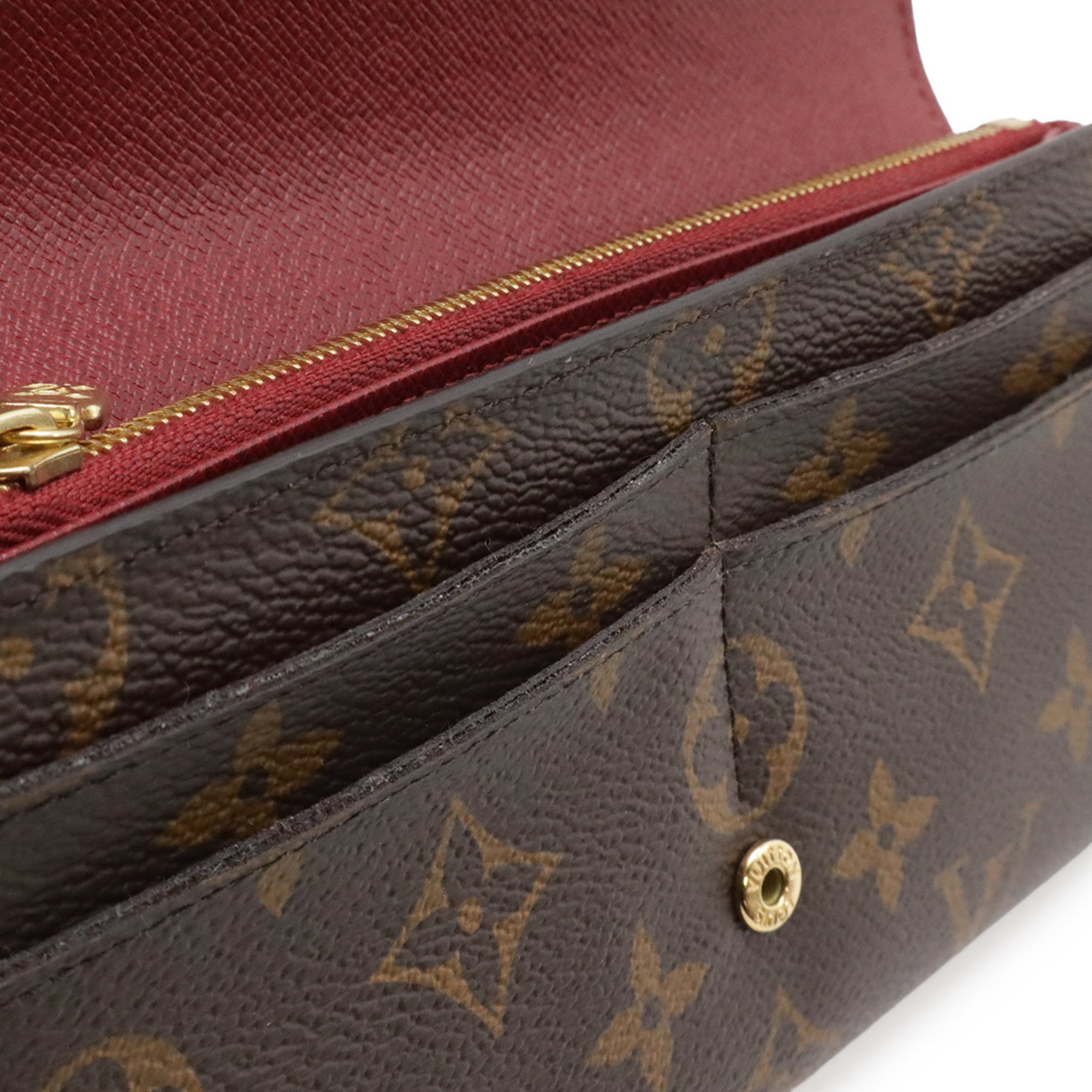 Louis Vuitton Monogram Fuchsia Monogram Long Wallet (Bi-Fold) (Pre-Owned)