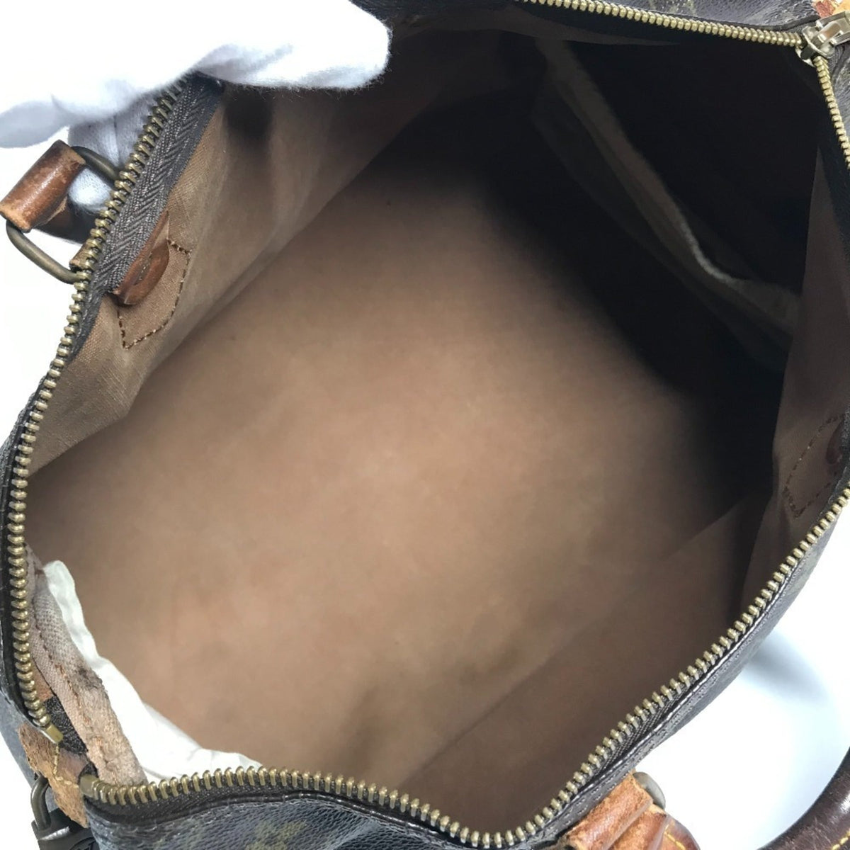 Louis Vuitton Brown Monogram Canvas Boston Bag Handbag Tote Bag (Pre-Owned)